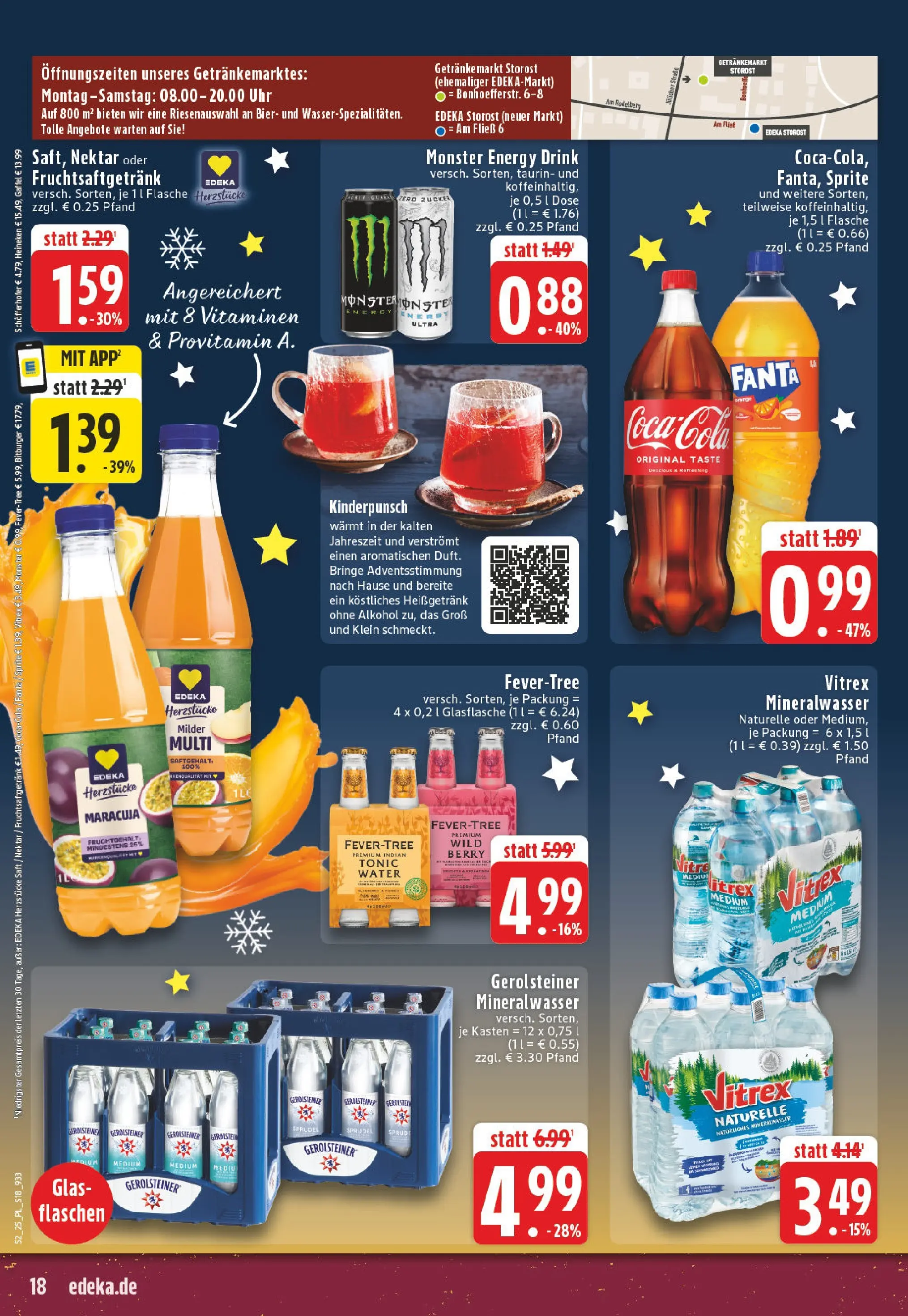 Edeka prospekt Eschweiler-Dürwiß	 (ab 22.12.2025) » Angebote Online | Seite: 18 | Produkte: Coca cola, Energy, Bier, Gerolsteiner
