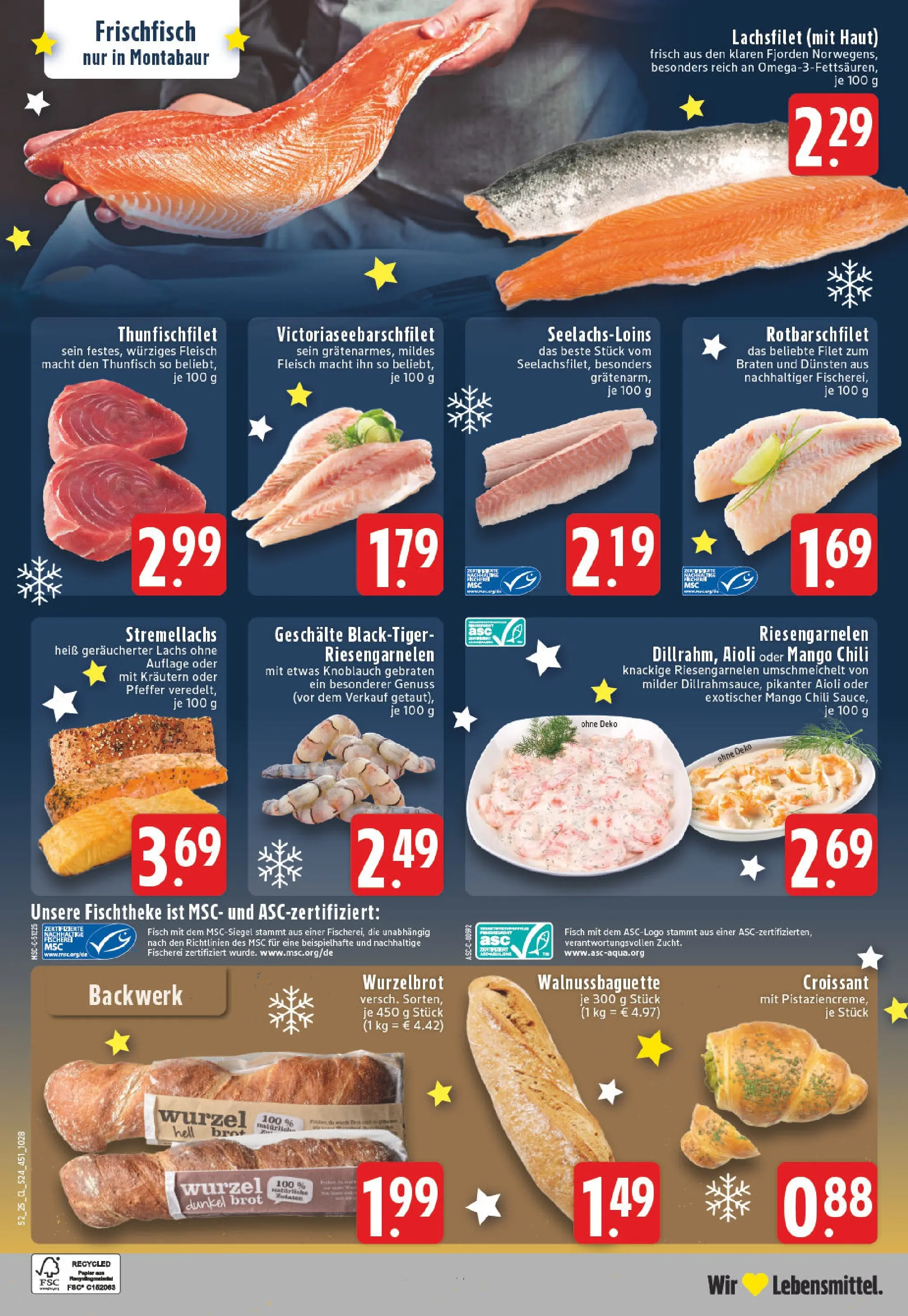 Edeka prospekt Montabaur	 (ab 22.12.2025) » Angebote Online | Seite: 26 | Produkte: Thunfisch, Croissant, Lachs, Mango