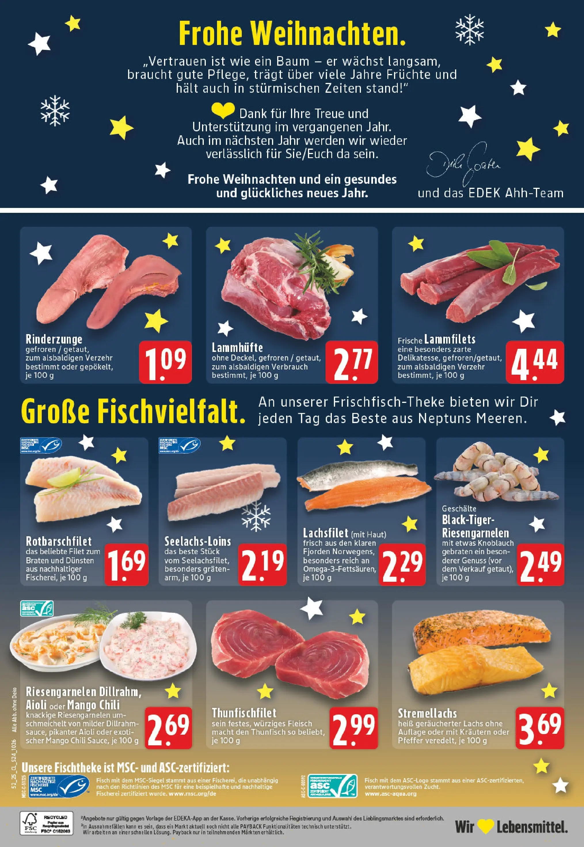 Edeka prospekt Koblenz	 (ab 22.12.2025) » Angebote Online | Seite: 26 | Produkte: Lachs, Pfeffer, Mango, Knoblauch