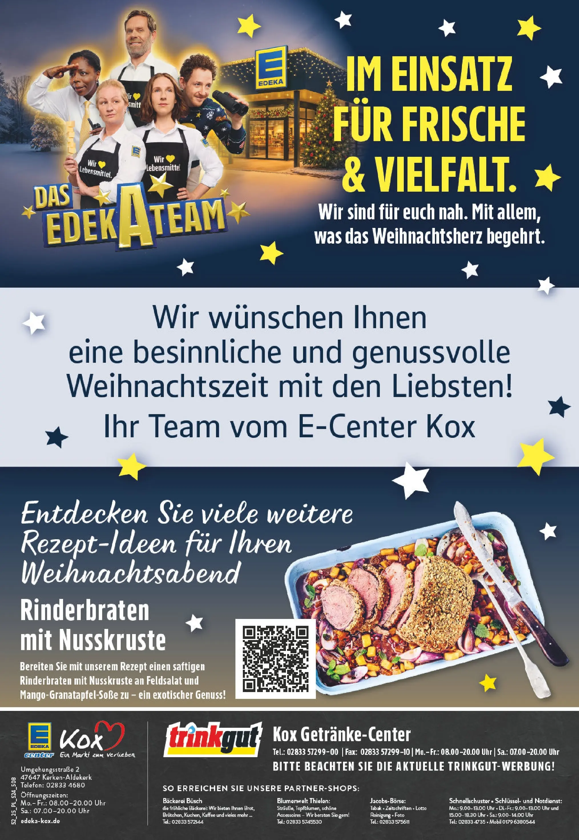 Edeka prospekt Kerken-Aldekerk	 (ab 21.12.2025) » Angebote Online | Seite: 26 | Produkte: Rinderbraten, Kaffee, Telefon, Uhr