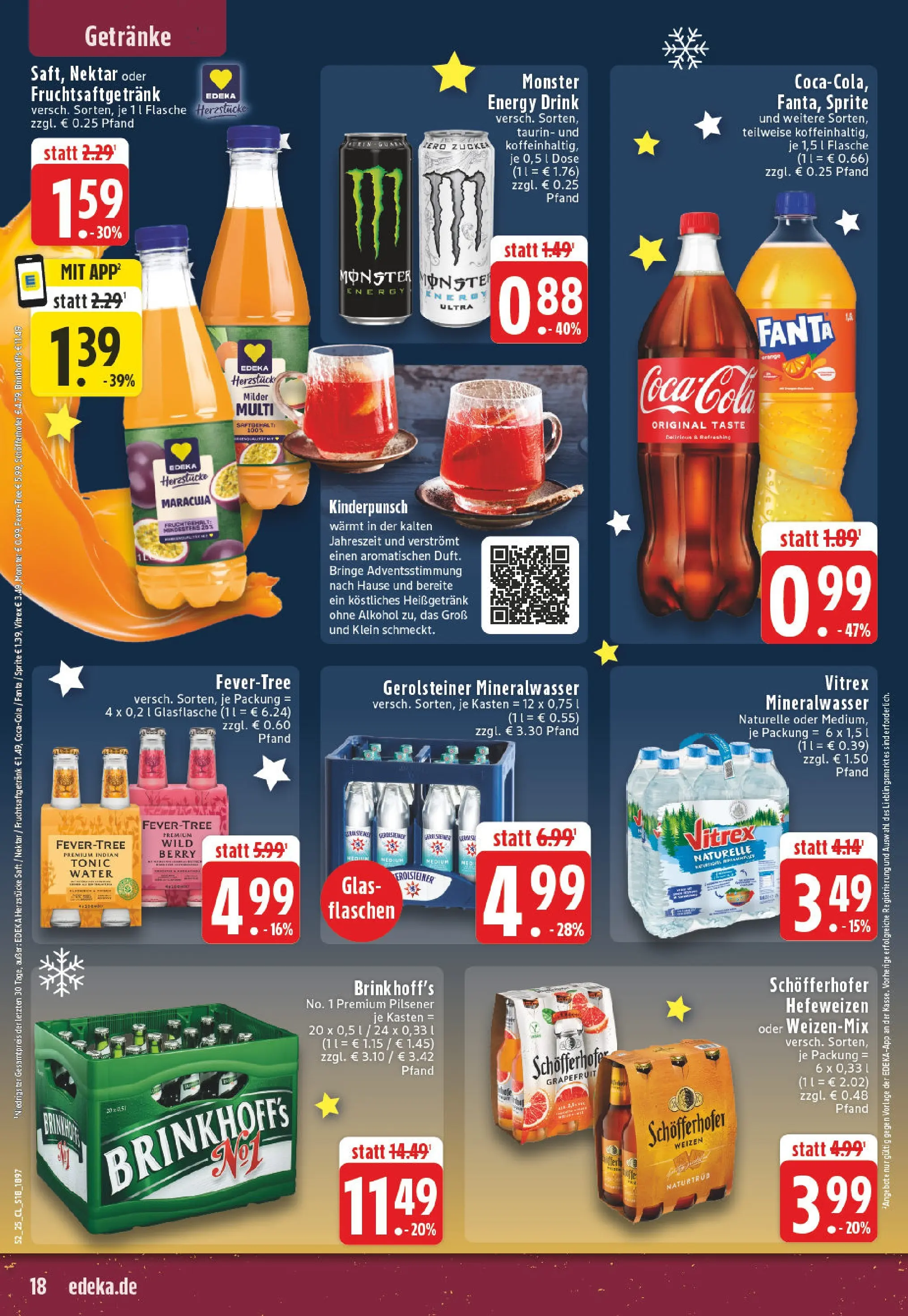 Edeka prospekt Dortmund - Wickede	 (ab 22.12.2025) » Angebote Online | Seite: 18 | Produkte: Sprite, Grapefruit, Zucker, Saft