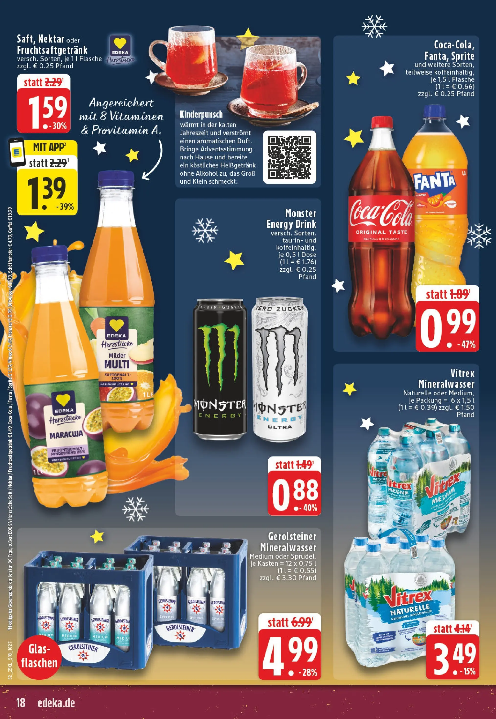 Edeka prospekt Ruppichteroth	 (ab 22.12.2025) » Angebote Online | Seite: 18 | Produkte: Sprite, Energy, Monster, Gerolsteiner