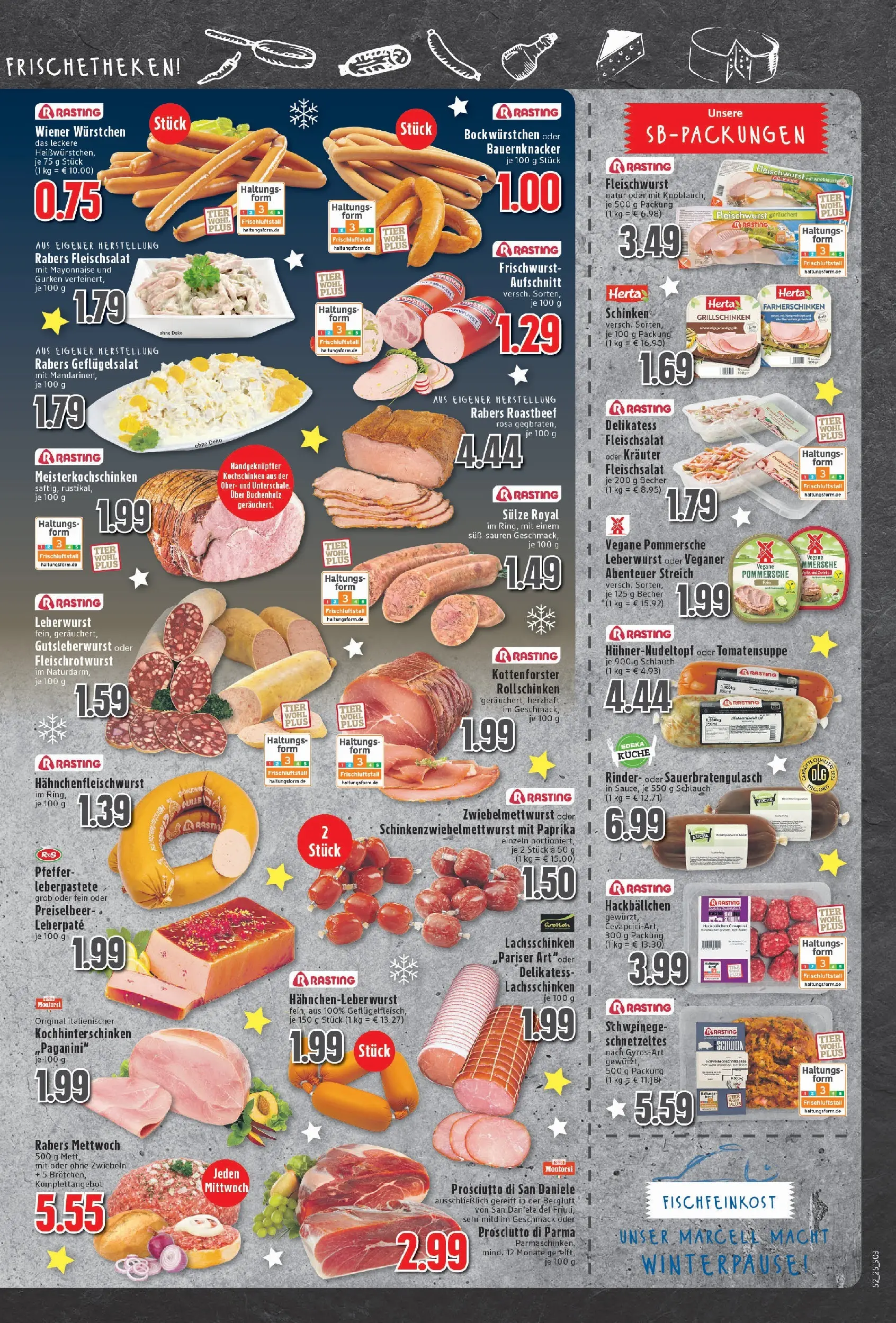 Edeka prospekt Neukirchen-Vluyn	 (ab 22.12.2025) » Angebote Online | Seite: 3 | Produkte: Wiener wurstchen, Zwiebeln, Mayonnaise, Schinken