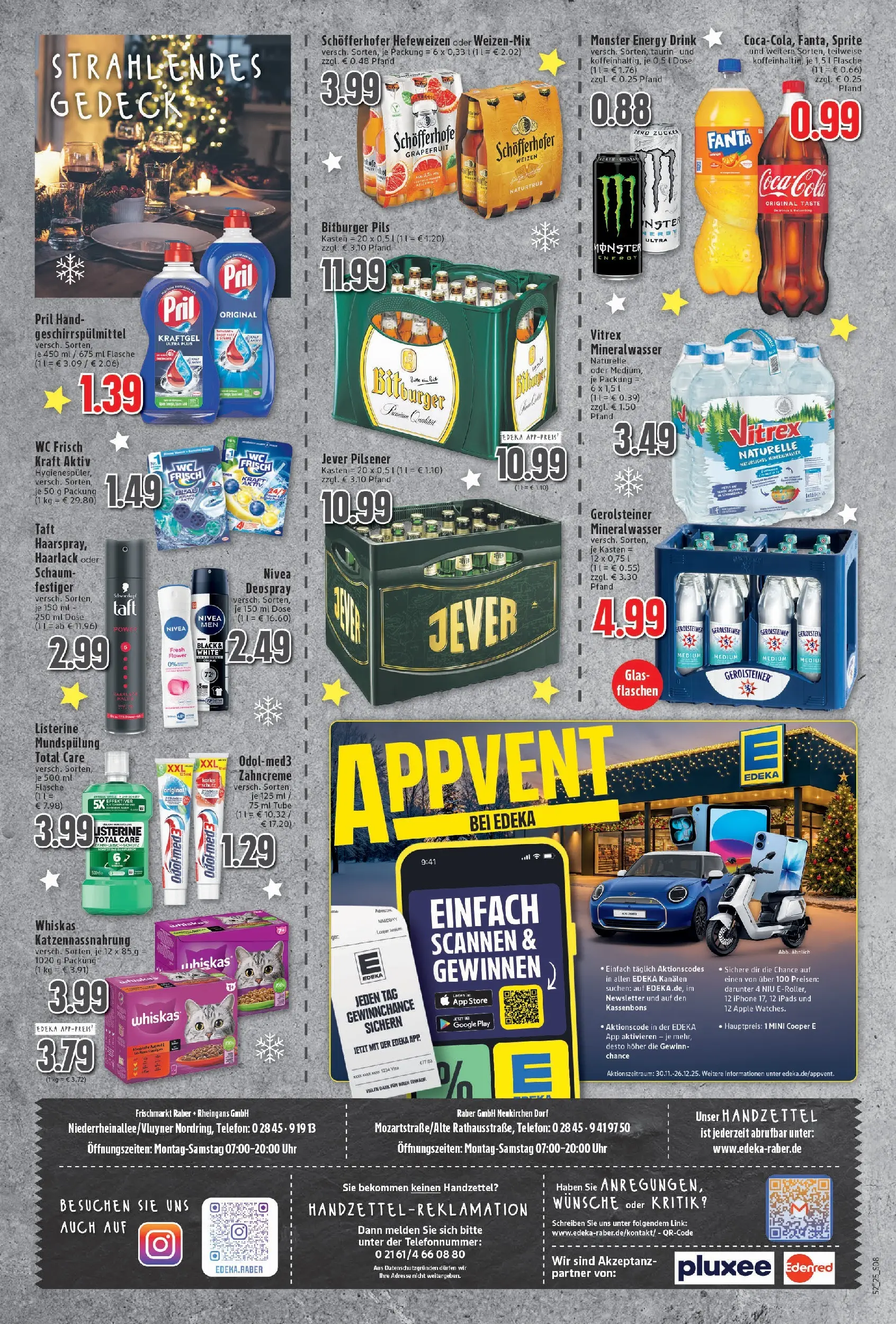 Edeka prospekt Neukirchen-Vluyn	 (ab 22.12.2025) » Angebote Online | Seite: 8 | Produkte: Geschirrspülmittel, Jever, Whiskas, Listerine