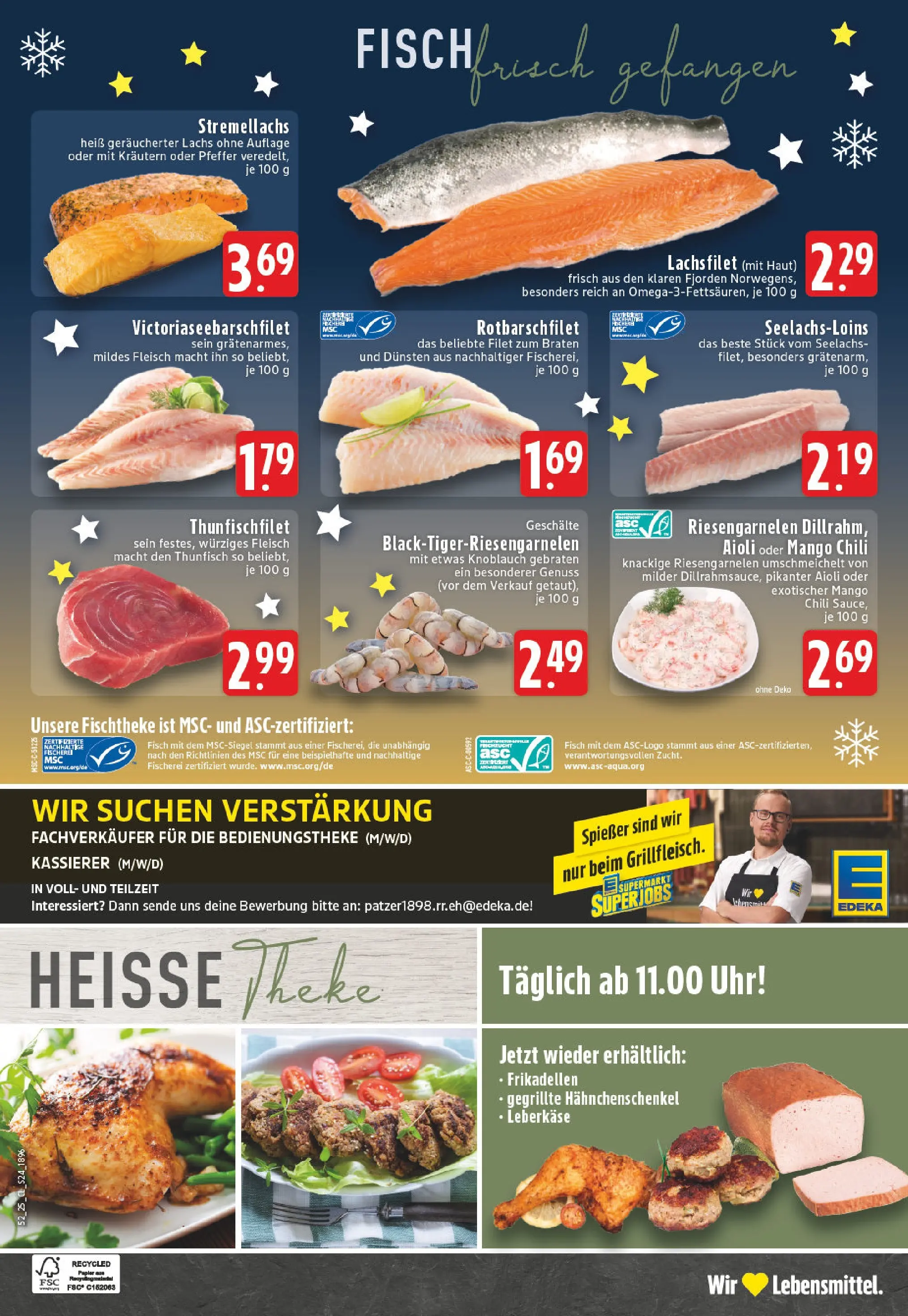 Edeka prospekt Lünen	 (ab 22.12.2025) » Angebote Online | Seite: 26 | Produkte: Hahnchenschenkel, Theke, Fisch, Uhr
