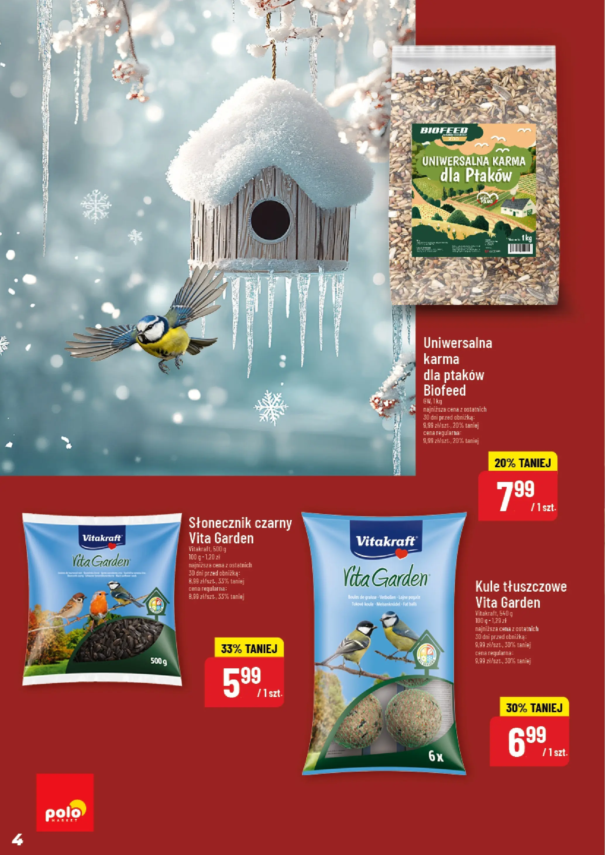 POLOmarket gazetka od 17.12.2025 | Boże Narodzenie 🎄🎁 | Strona: 4 | Produkty: Słonecznik
