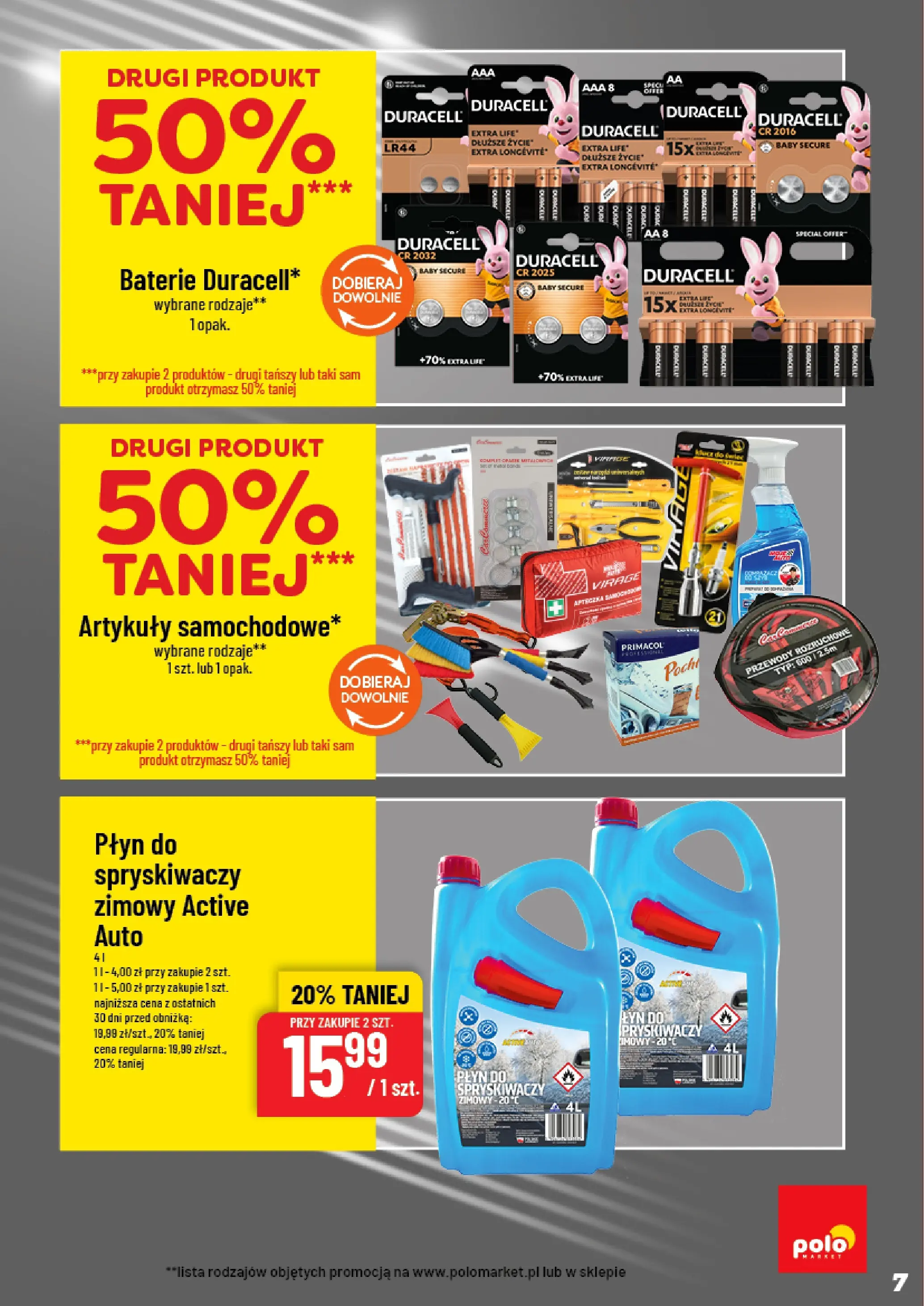POLOmarket gazetka od 17.12.2025 | Boże Narodzenie 🎄🎁 | Strona: 7 | Produkty: Baterie, Płyn do spryskiwaczy zimowy, Płyn do spryskiwaczy