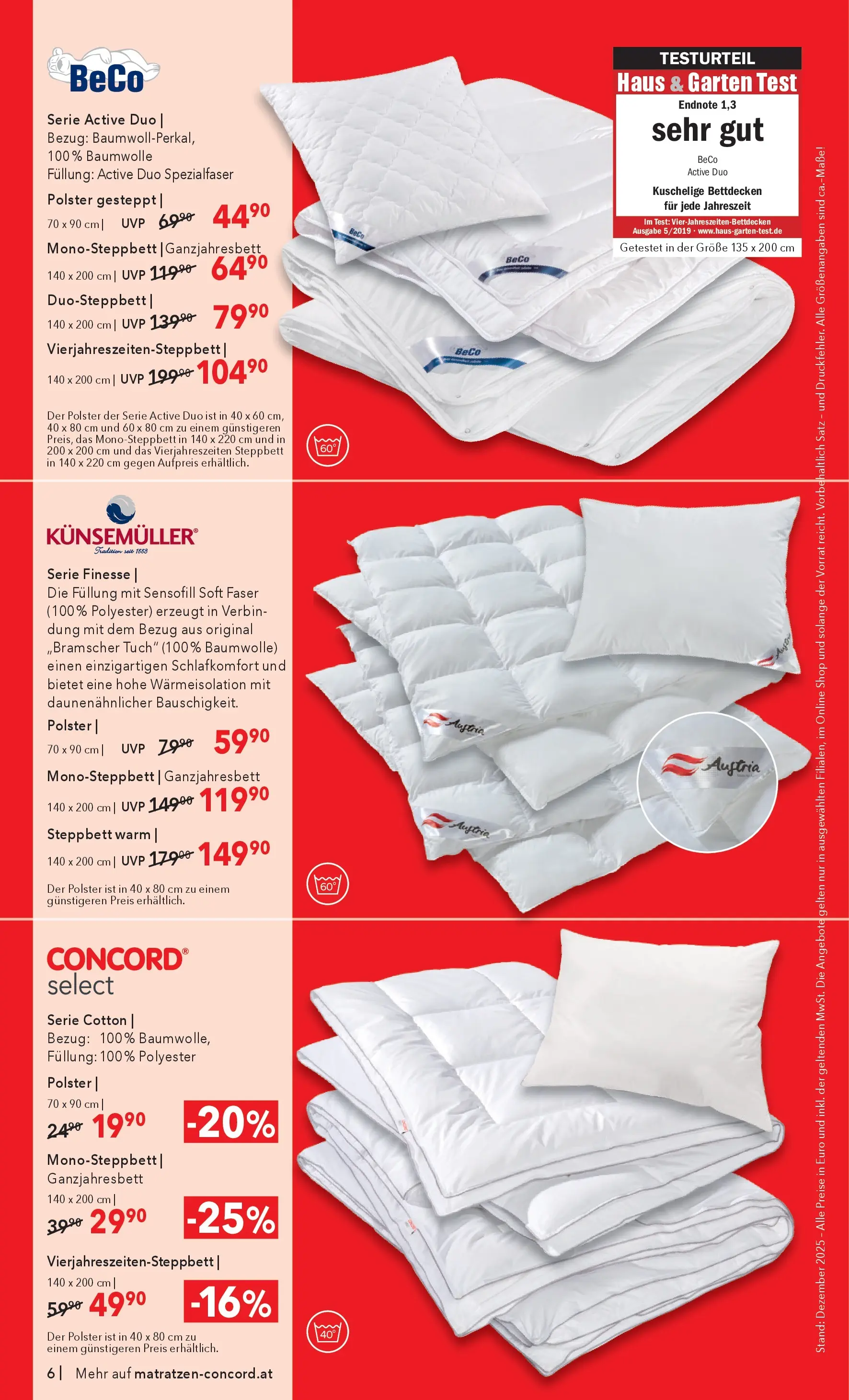 Matratzen Concord - Matratzen Concord: SALE von 26.12.2025 - Aktuelle Angebote | Seite: 6