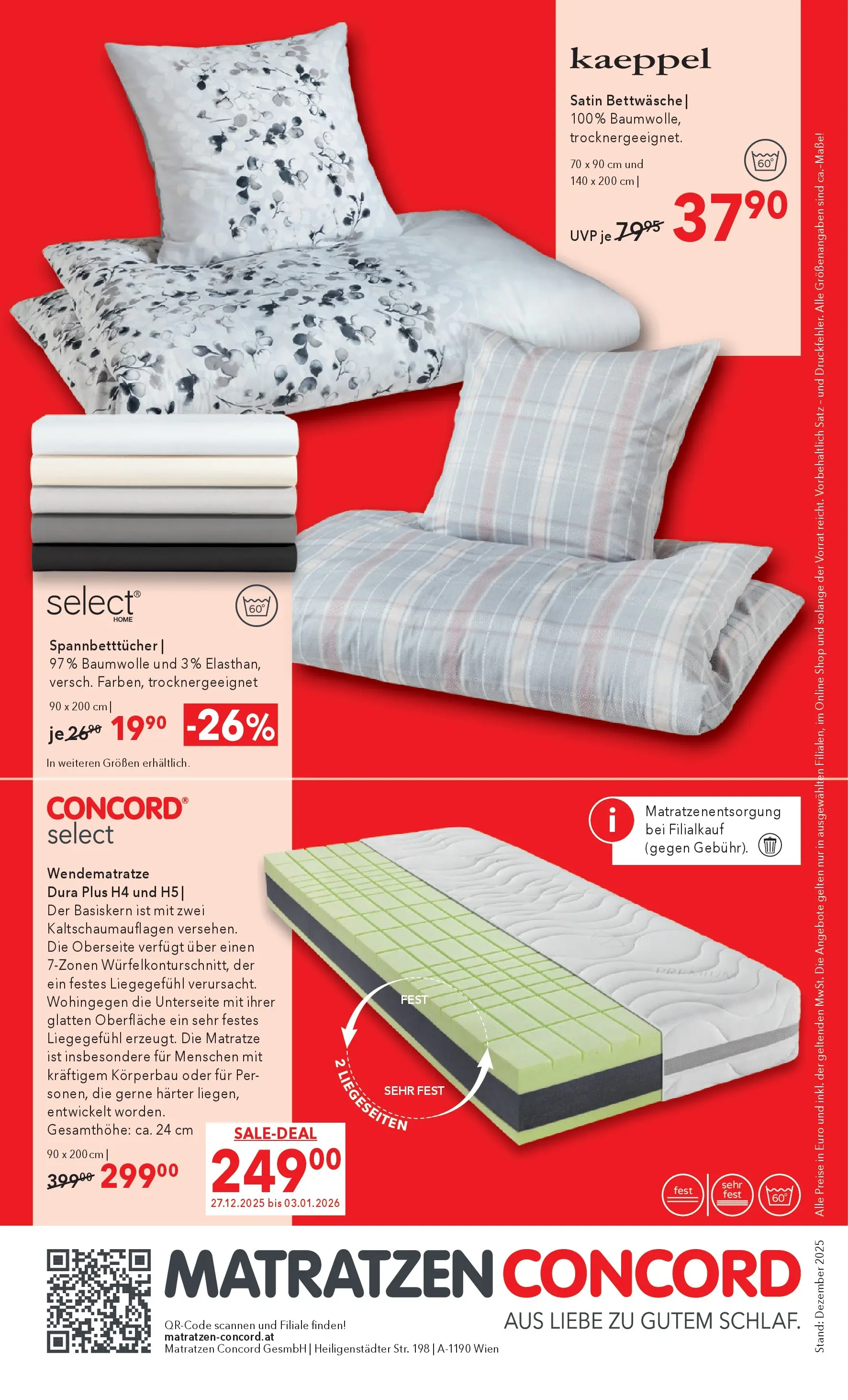 Matratzen Concord - Matratzen Concord: SALE von 26.12.2025 - Aktuelle Angebote | Seite: 8 | Produkte: Matratze