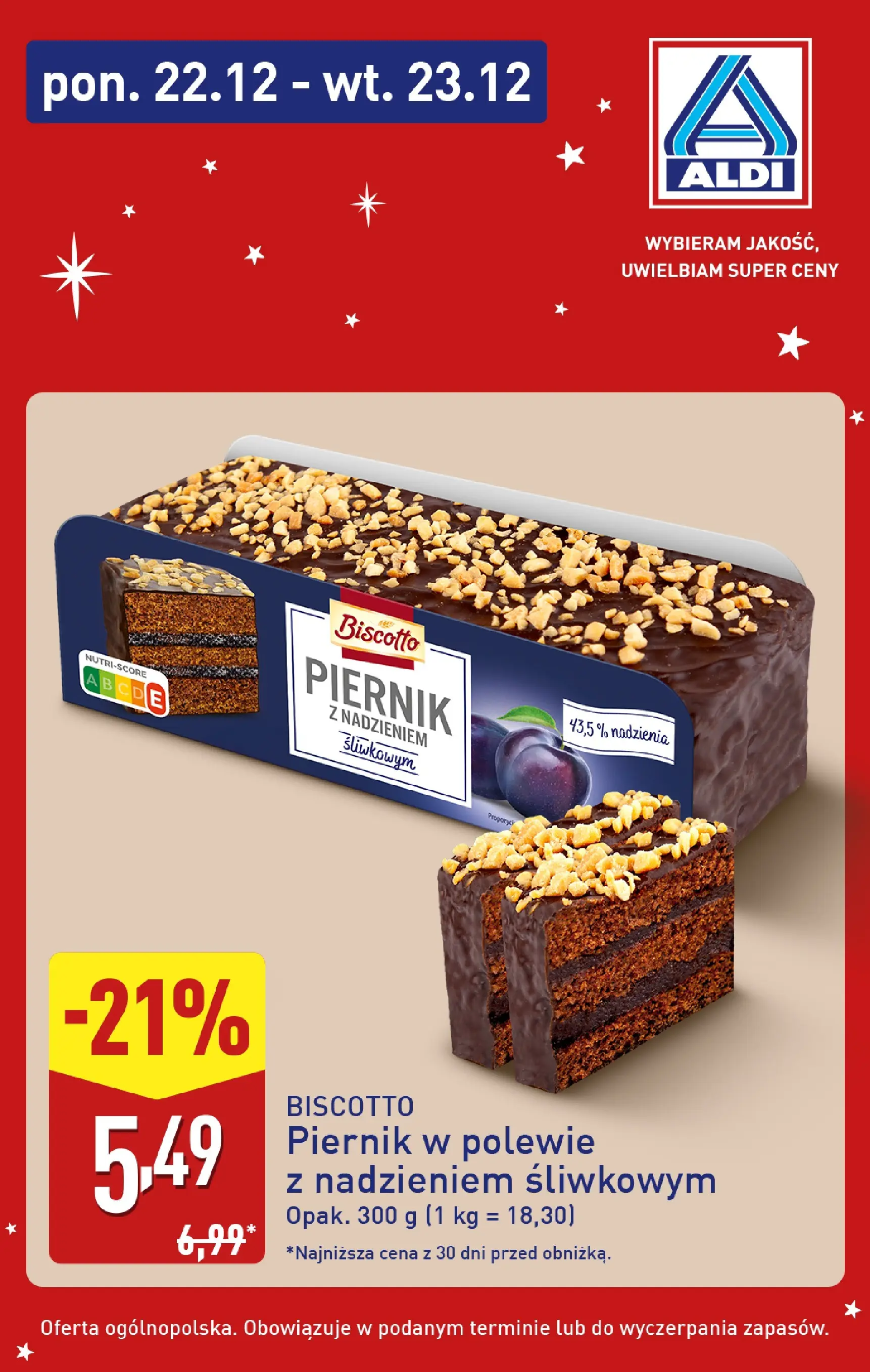 Aldi - Świąteczne ciasta w ALDI od 21.12.2025 - Ulotka PDF, promocje | Strona: 2 | Produkty: Piernik