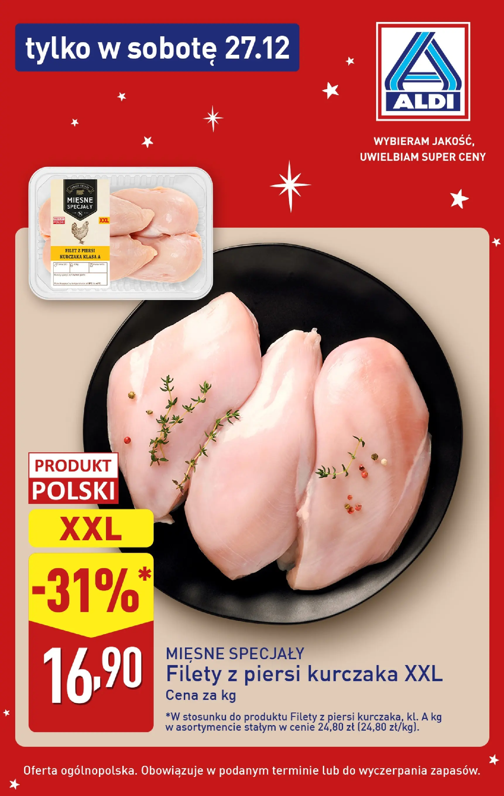 Aldi - Super sobota 27.12 w ALDI od 26.12.2025 - Ulotka PDF, promocje | Strona: 2 | Produkty: Piersi, Filet z piersi kurczaka