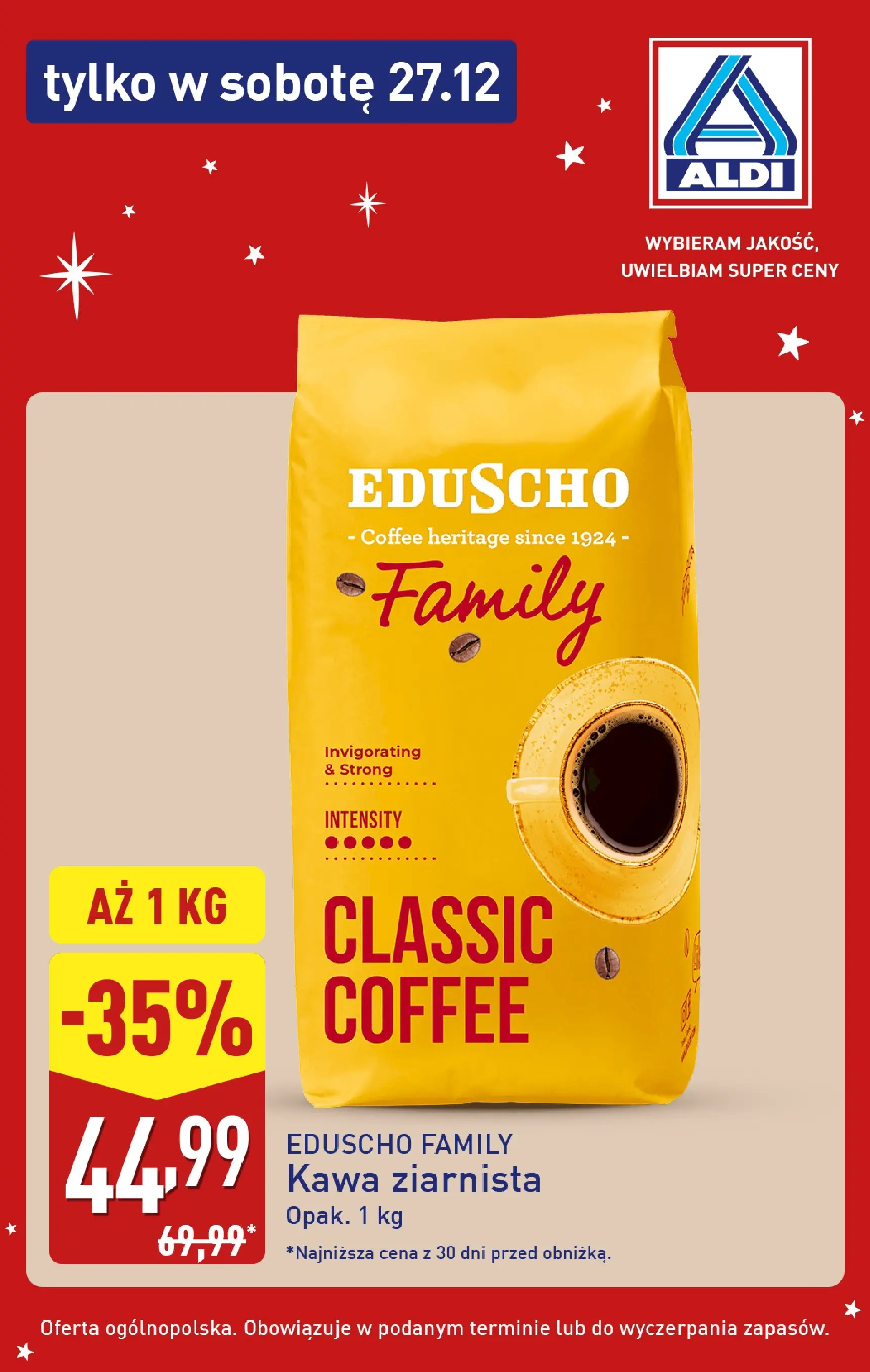 Aldi - Super sobota 27.12 w ALDI od 26.12.2025 - Ulotka PDF, promocje | Strona: 3 | Produkty: Kawa ziarnista, Kawa