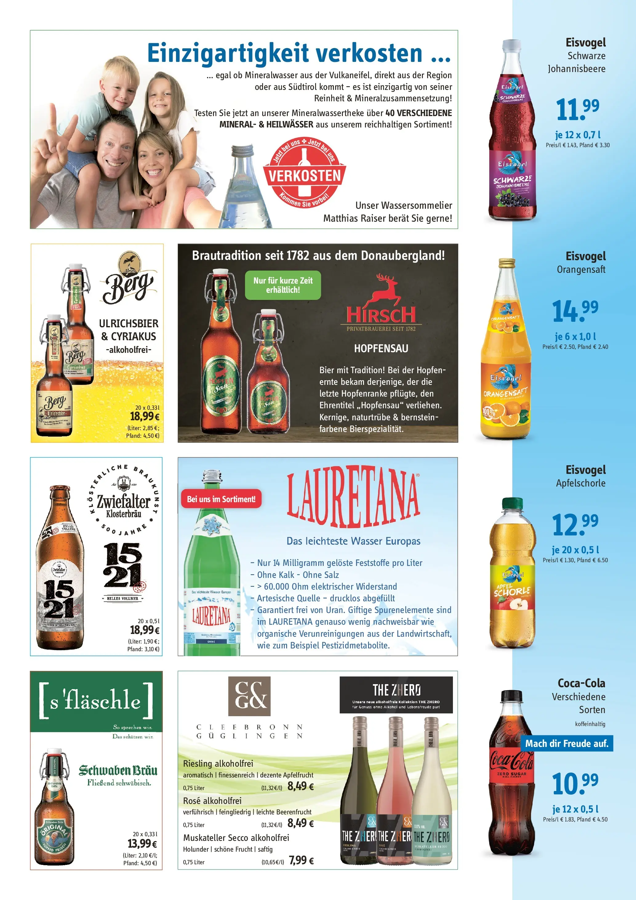 Entdecke - Getränke Apfelbach: Angebote (ab 04.01.2026) zum Blättern | Seite: 2 | Produkte: Bier, Orangensaft, Mineralwasser, Salz