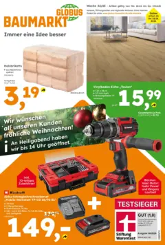 Globus Baumarkt prospekt Rüsselsheim	 ab 22.12.2025 gültig