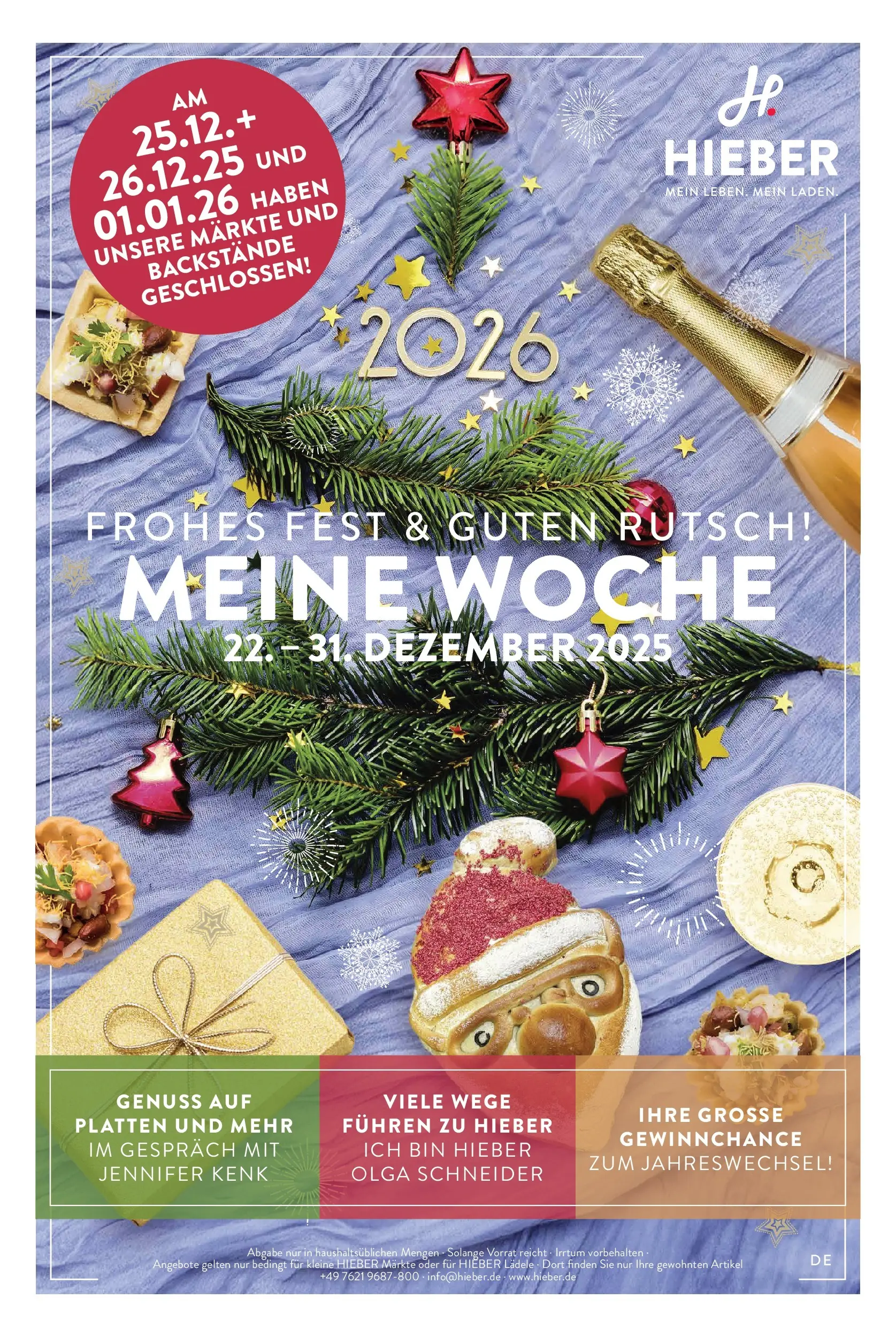Entdecke - Hieber's Frischecenter: Meine Woche (ab 21.12.2025) zum Blättern | Seite: 1