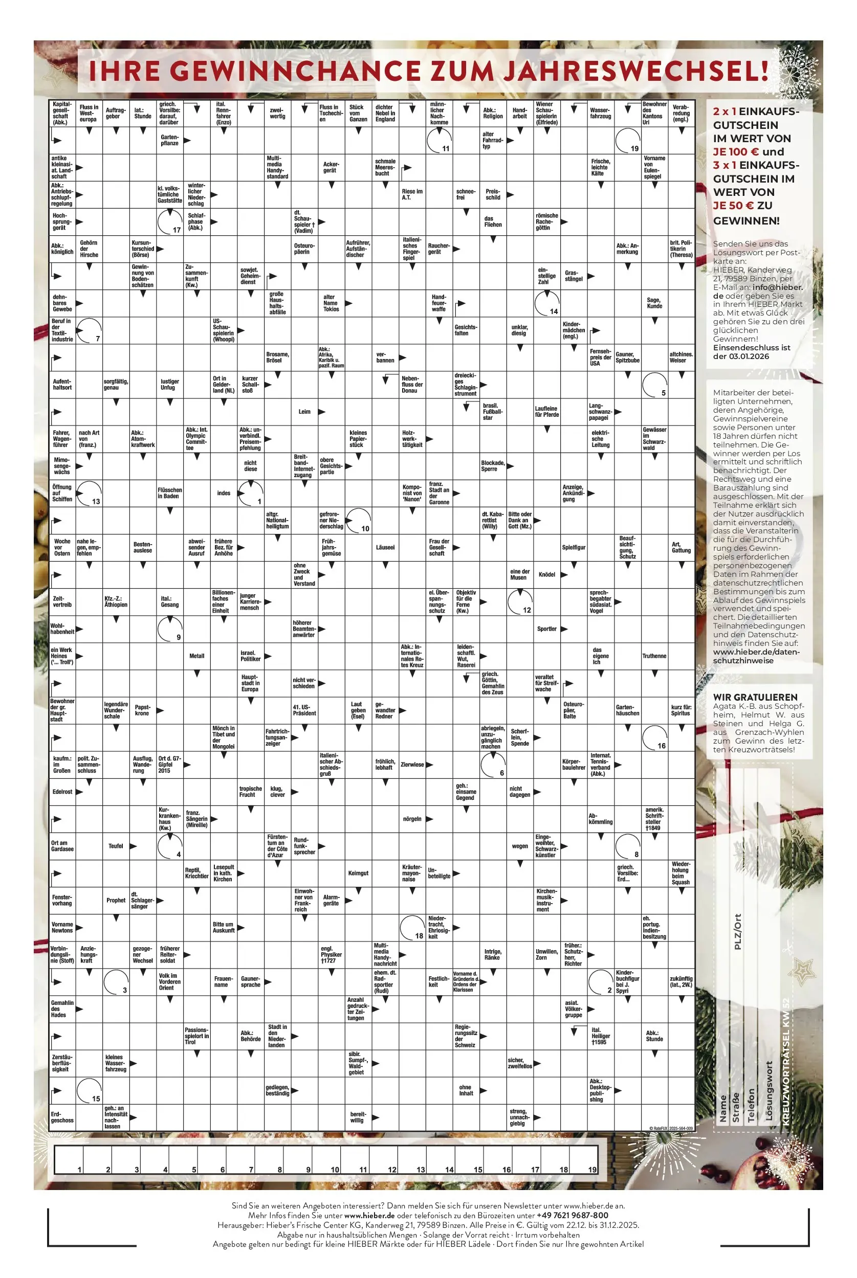 Entdecke - Hieber's Frischecenter: Meine Woche (ab 21.12.2025) zum Blättern | Seite: 16