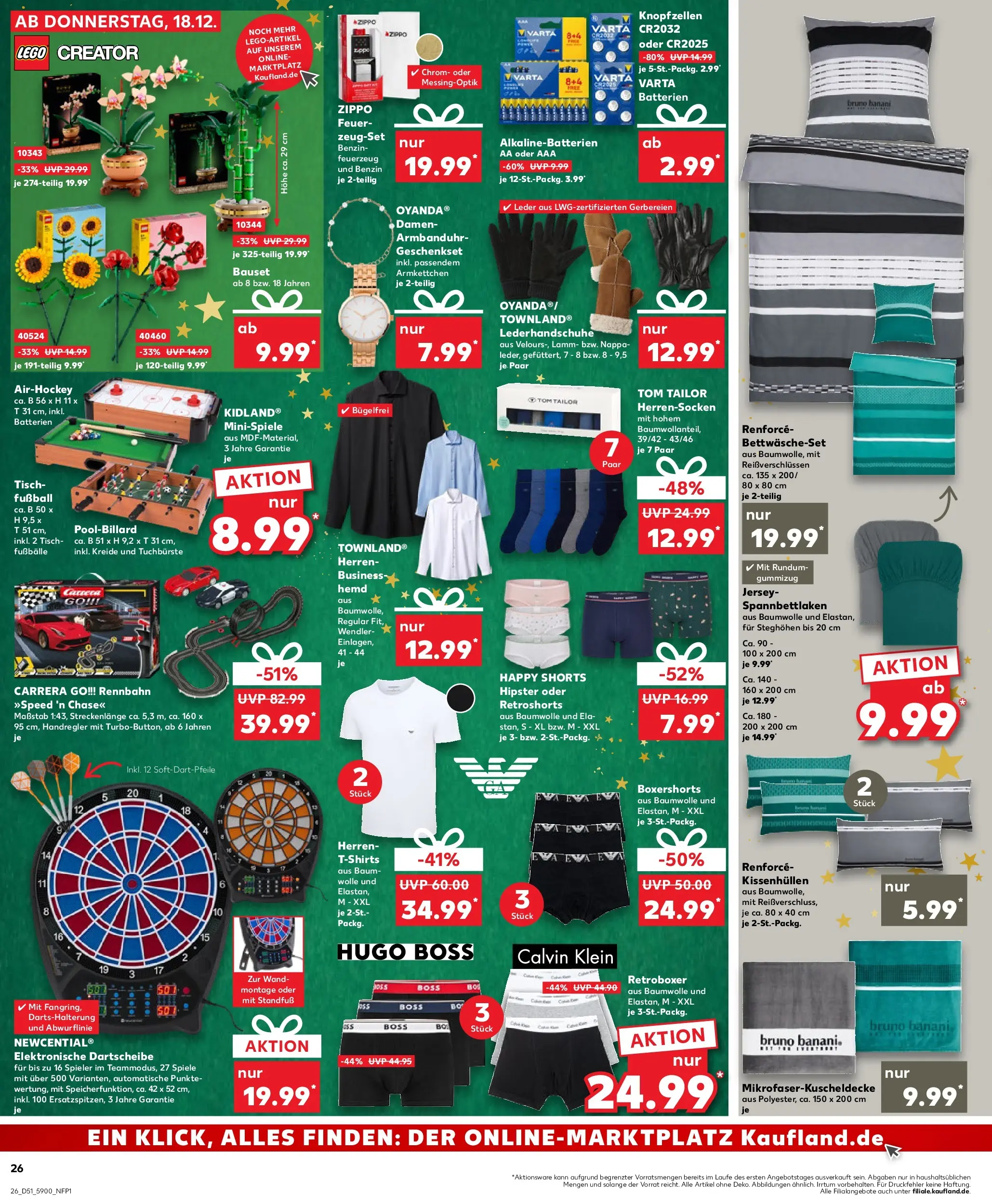 Prospekt Kaufland ab 22.12.2025 » Angebote Online zum Blättern | Seite: 26 | Produkte: Shirt, Fußball, Hemd, Boxer