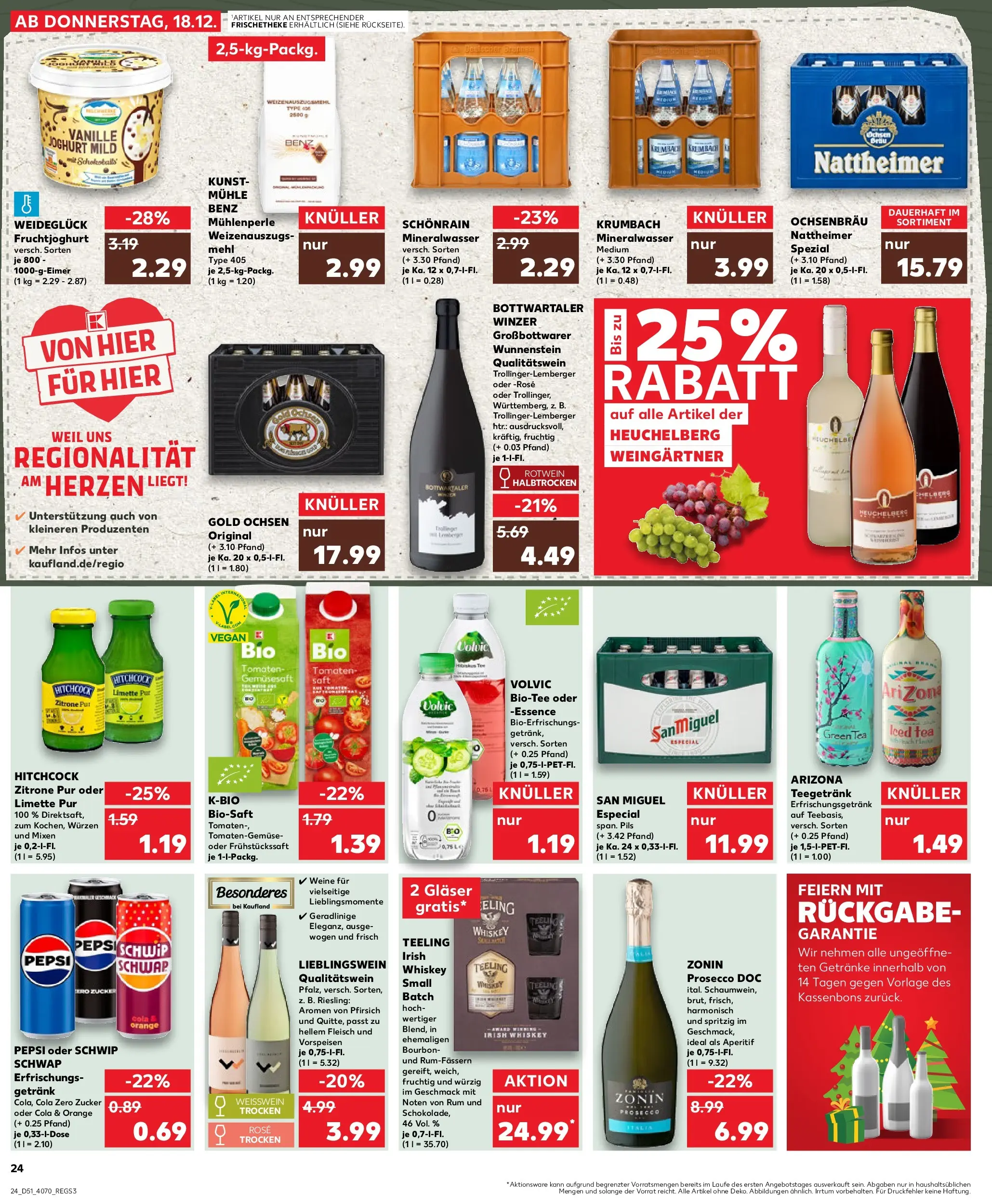 Prospekt Kaufland ab 22.12.2025 » Angebote Online zum Blättern | Seite: 24 | Produkte: Rotwein, Limette, Pepsi, Tee