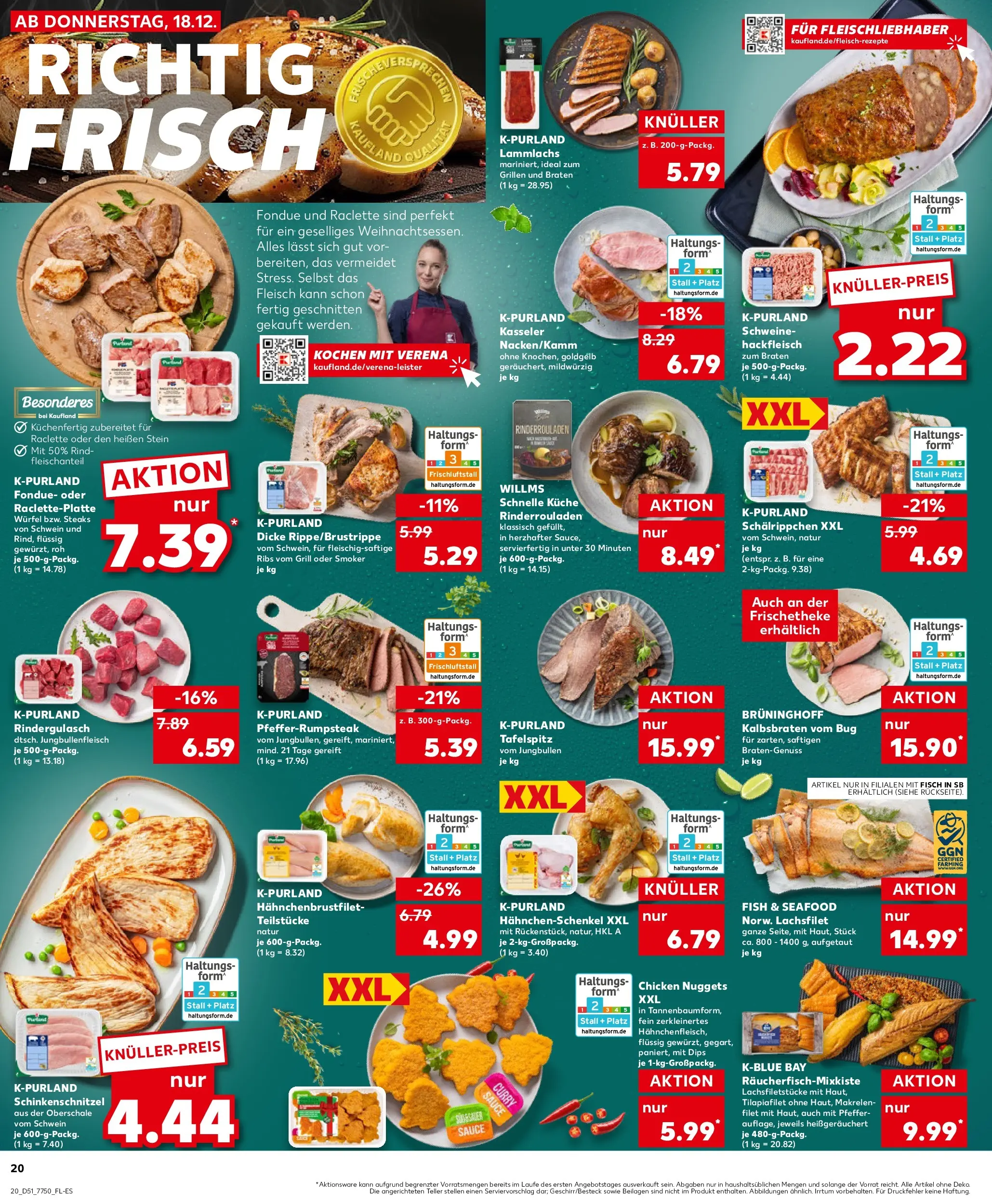 Prospekt Kaufland ab 22.12.2025 » Angebote Online zum Blättern | Seite: 20 | Produkte: Grill, Rindergulasch, Fisch, Pfeffer
