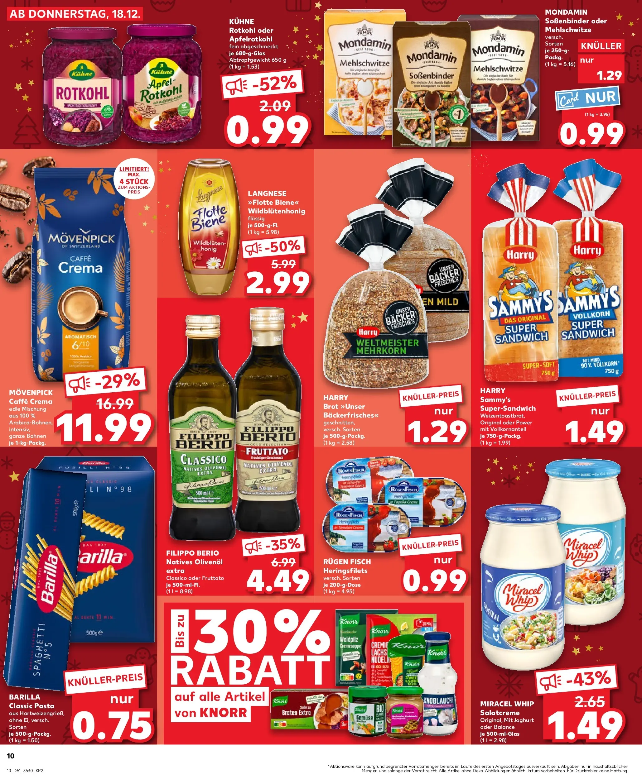Prospekt Kaufland ab 22.12.2025 » Angebote Online zum Blättern | Seite: 10 | Produkte: Toast, Olivenol, Äpfel, Gemüse