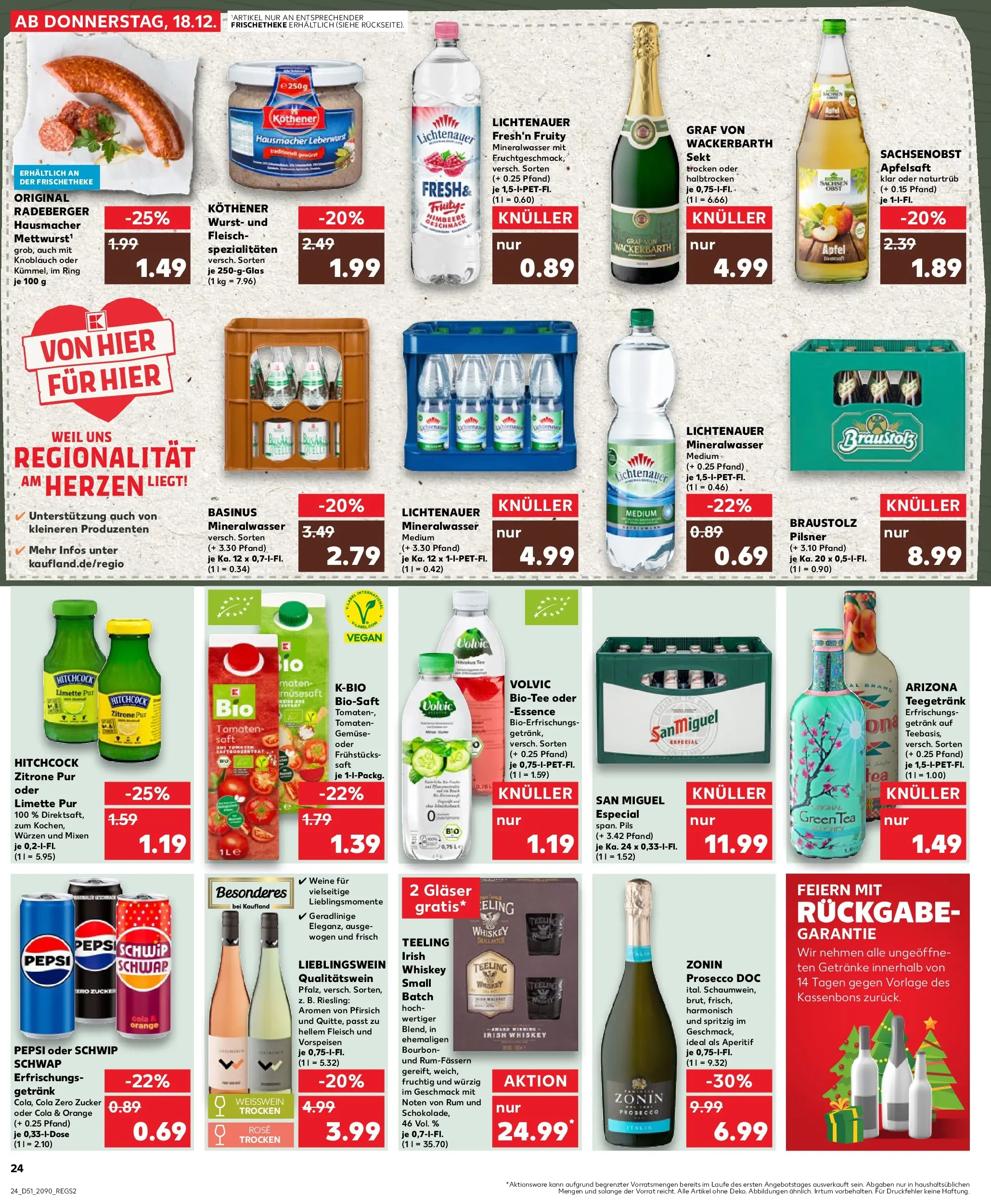 Prospekt Kaufland ab 22.12.2025 » Angebote Online zum Blättern | Seite: 24 | Produkte: Apple, Knoblauch, Pepsi, Himbeere