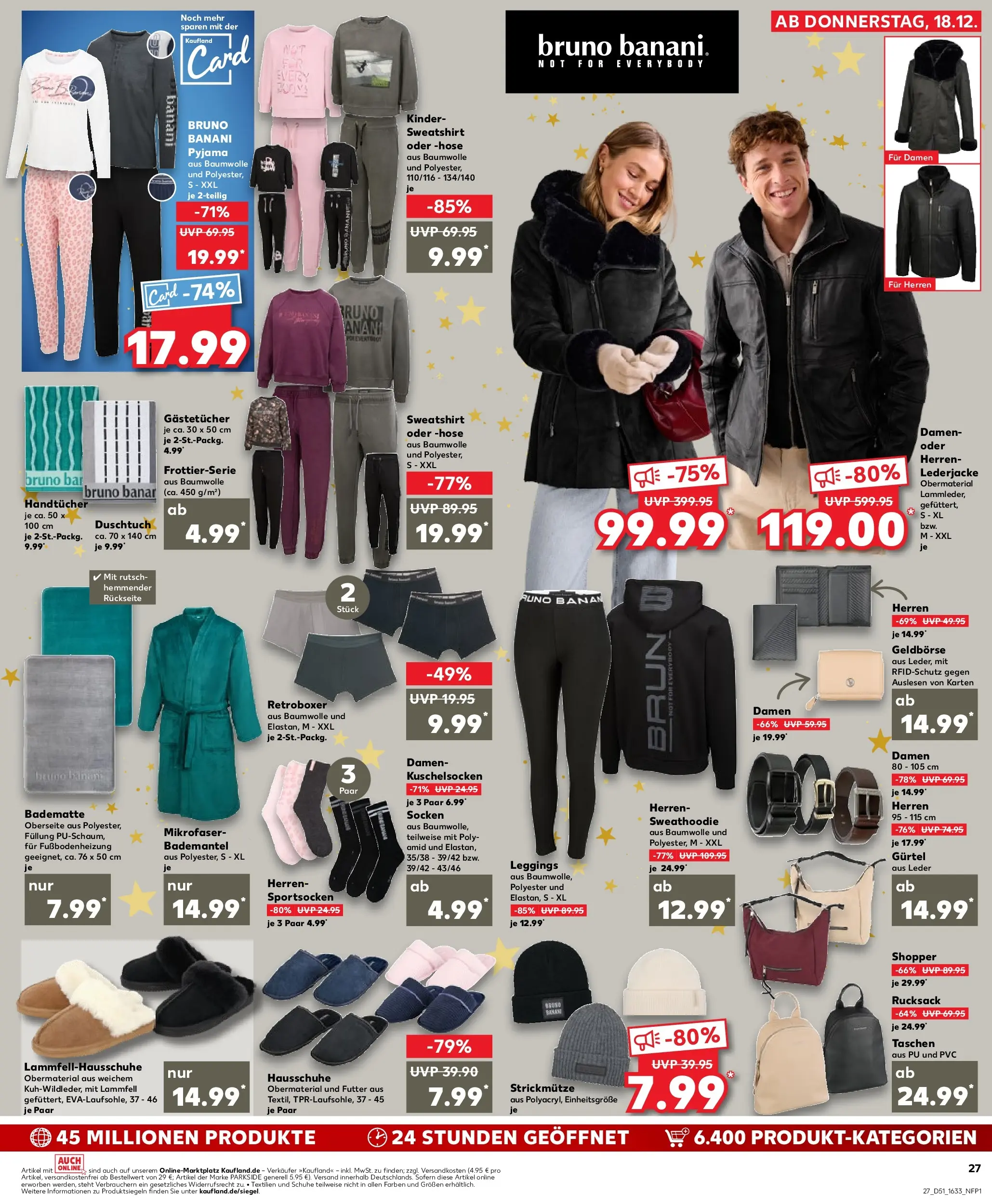 Prospekt Kaufland ab 22.12.2025 » Angebote Online zum Blättern | Seite: 27 | Produkte: Leggings, Boxer, Rucksack, Gürtel