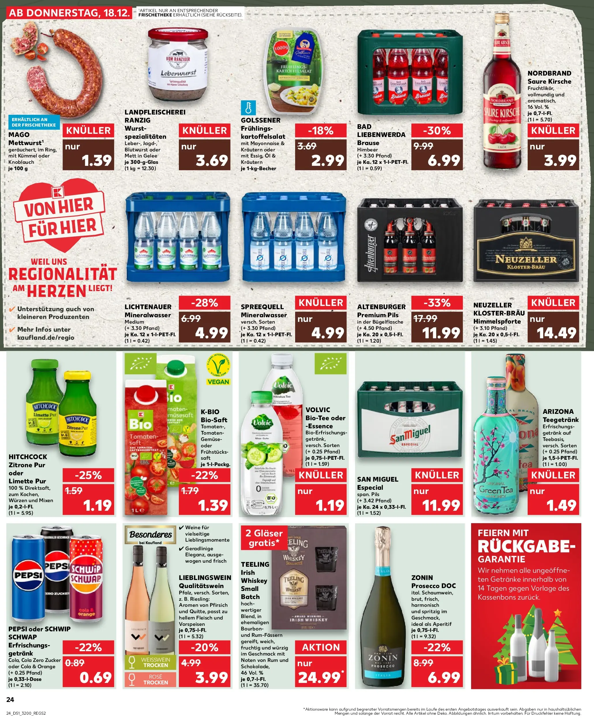 Prospekt Kaufland ab 22.12.2025 » Angebote Online zum Blättern | Seite: 24 | Produkte: Weißwein, Bad, Gemüse, Zucker