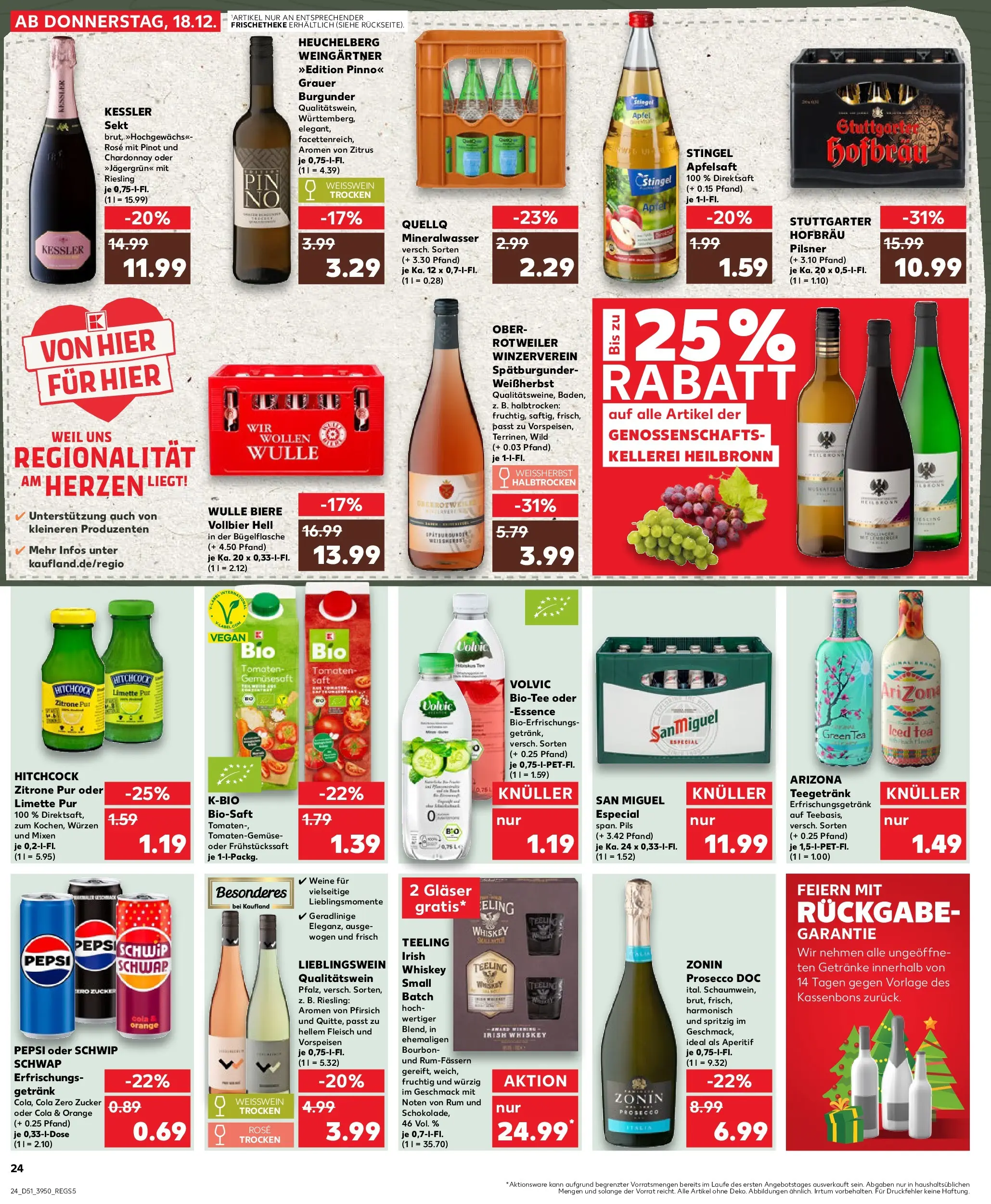 Prospekt Kaufland ab 22.12.2025 » Angebote Online zum Blättern | Seite: 24 | Produkte: Pils, Äpfel, Apfelsaft, Pepsi