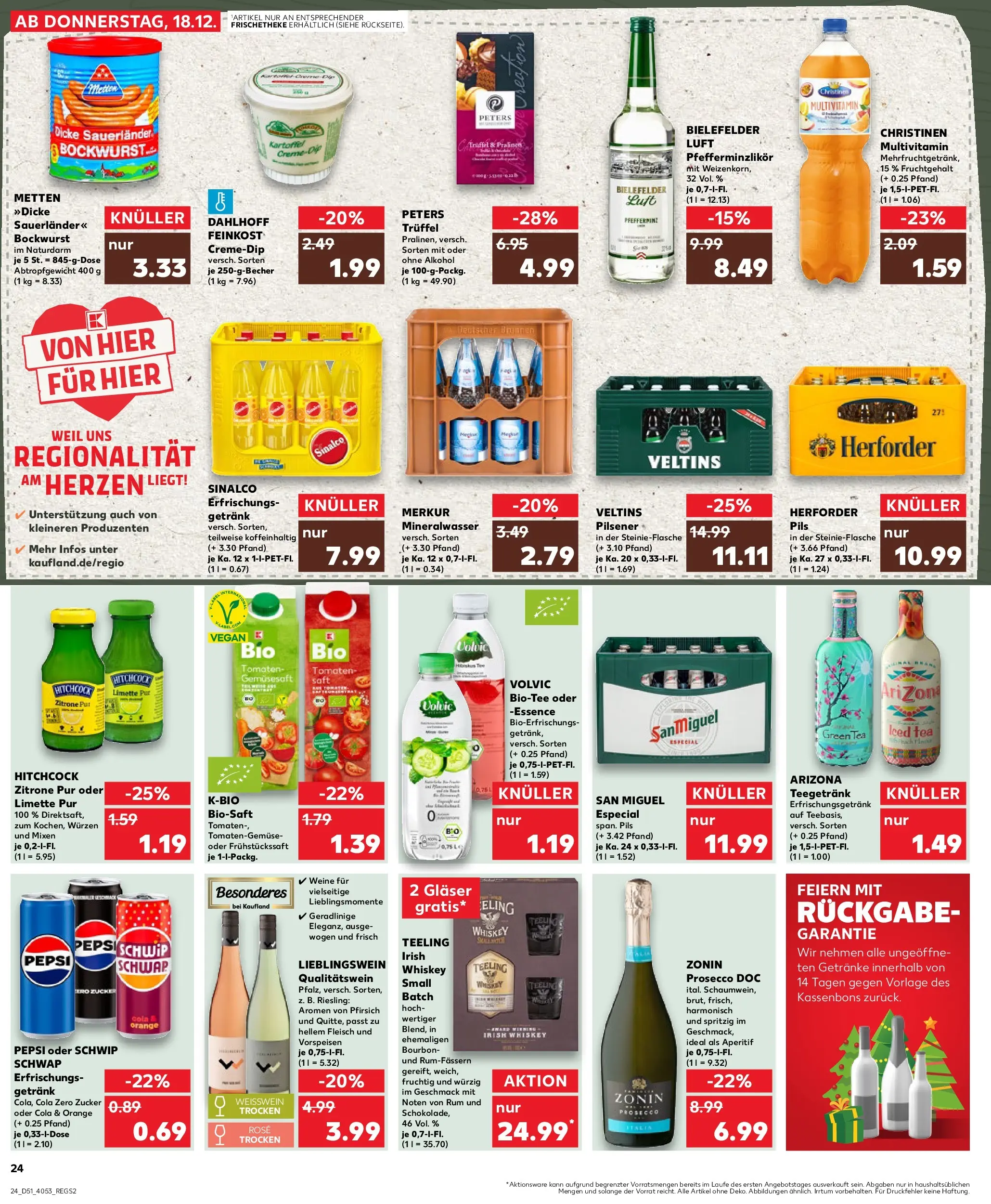 Prospekt Kaufland ab 22.12.2025 » Angebote Online zum Blättern | Seite: 24 | Produkte: Rum, Zitrone, Limette, Pepsi