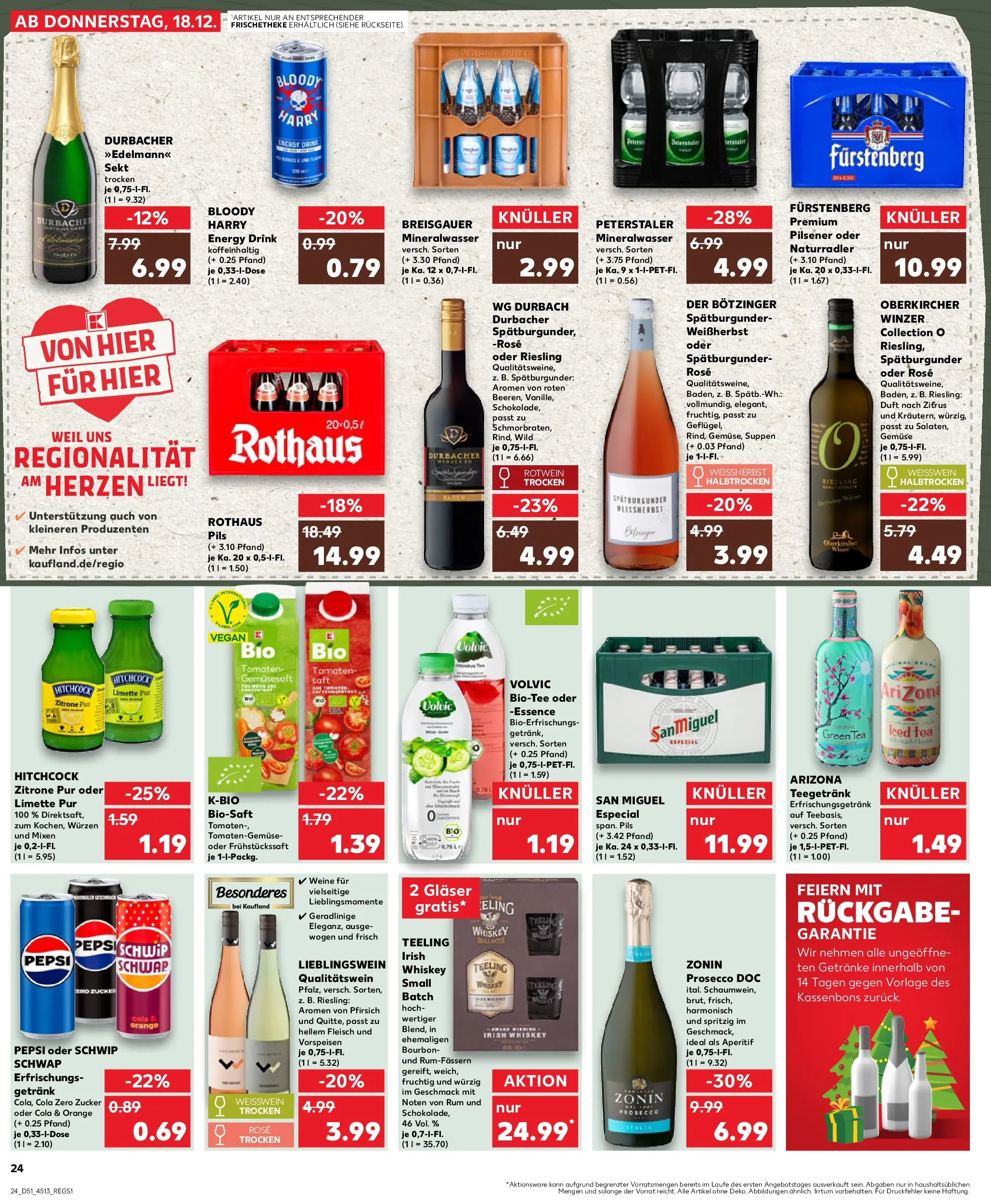 Prospekt Kaufland ab 22.12.2025 » Angebote Online zum Blättern | Seite: 24 | Produkte: Sekt, Pils, Prosecco, Limette