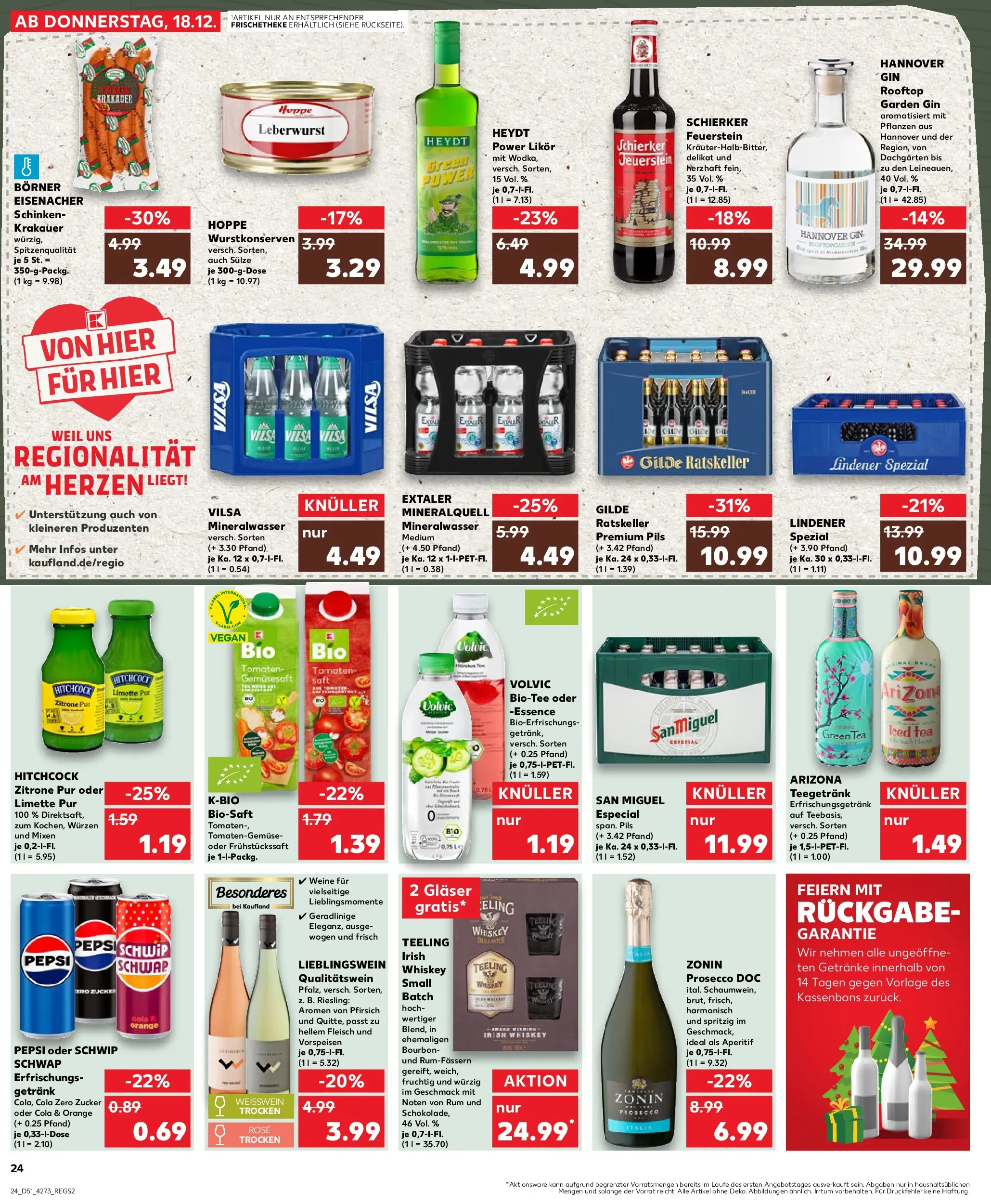 Prospekt Kaufland ab 22.12.2025 » Angebote Online zum Blättern | Seite: 24 | Produkte: Cola, Rum, Zucker, Zitrone