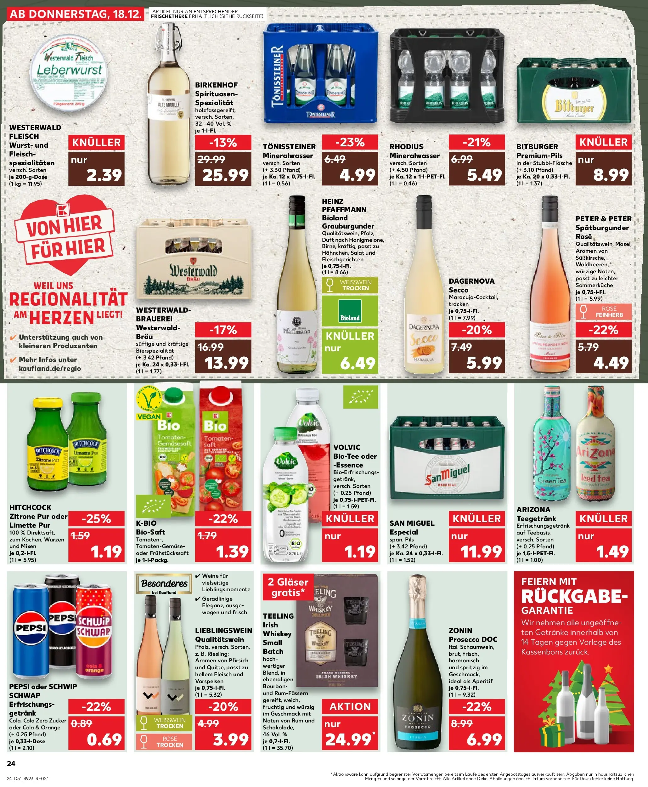 Prospekt Kaufland ab 22.12.2025 » Angebote Online zum Blättern | Seite: 24 | Produkte: Rum, Pils, Tomaten, Zitrone