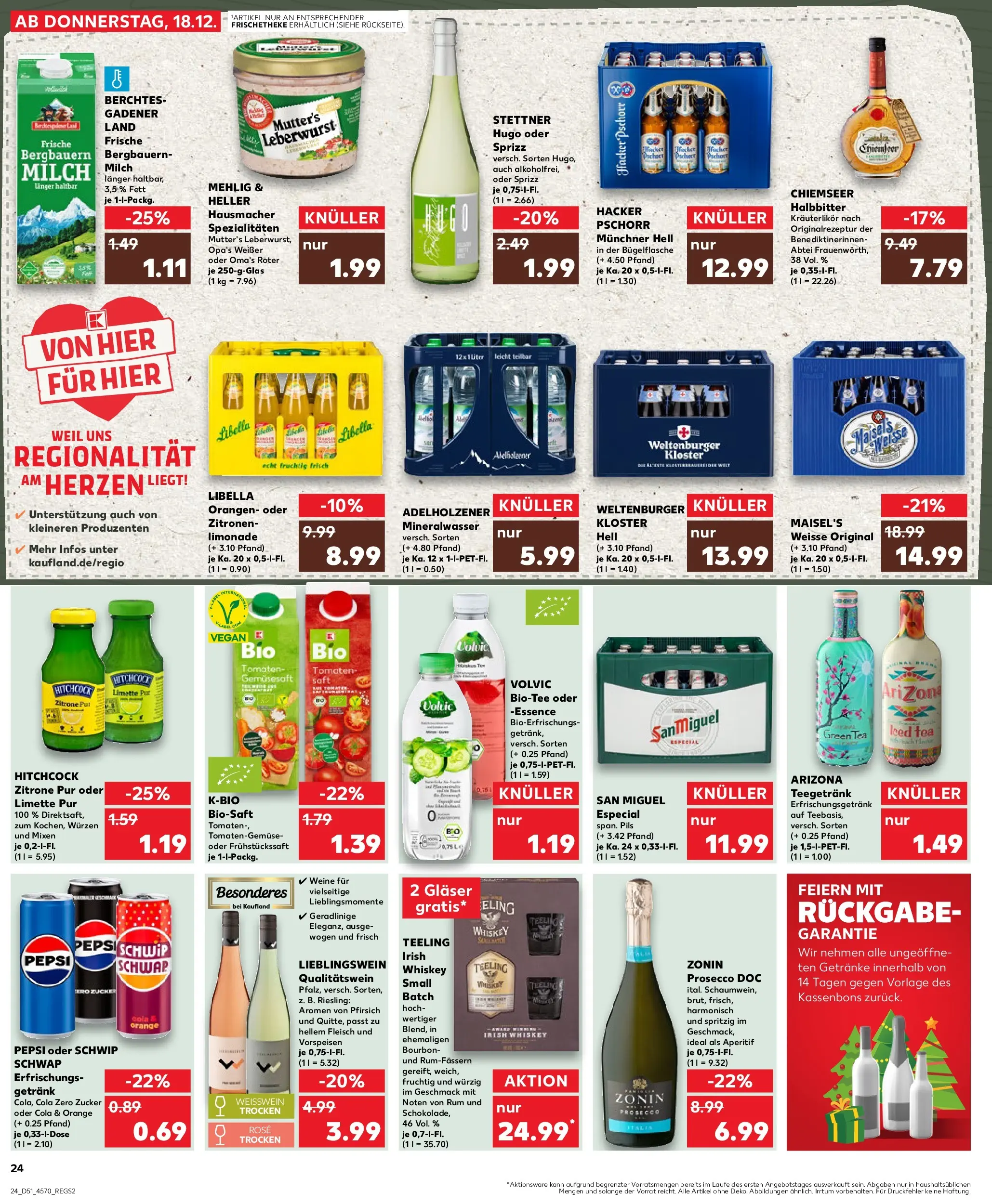 Prospekt Kaufland ab 22.12.2025 » Angebote Online zum Blättern | Seite: 24 | Produkte: Rum, Zitrone, Fleisch, Zitronen