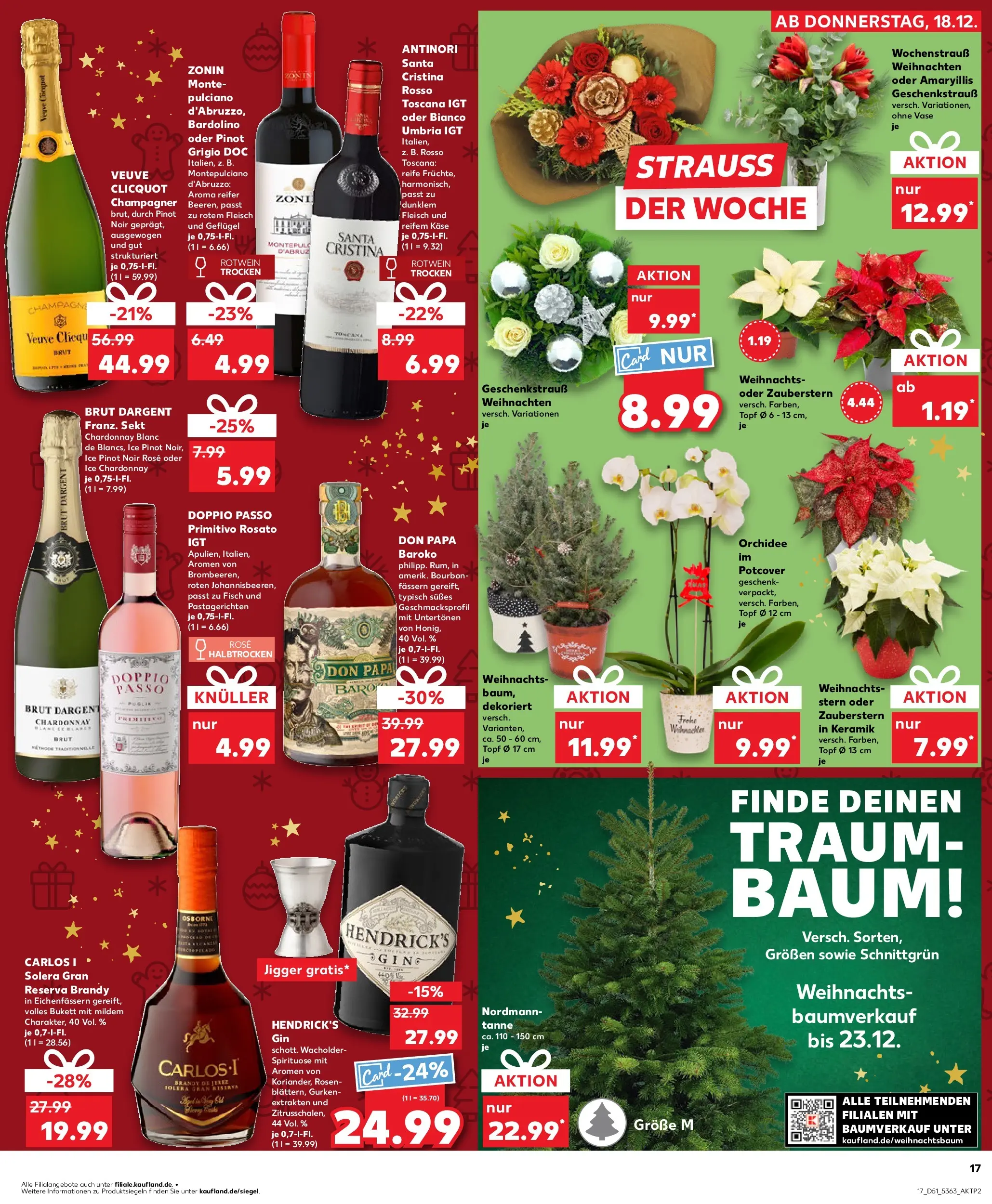 Prospekt Kaufland ab 22.12.2025 » Angebote Online zum Blättern | Seite: 17 | Produkte: Orchidee, Doppio Passo, Brut dargent, Fleisch