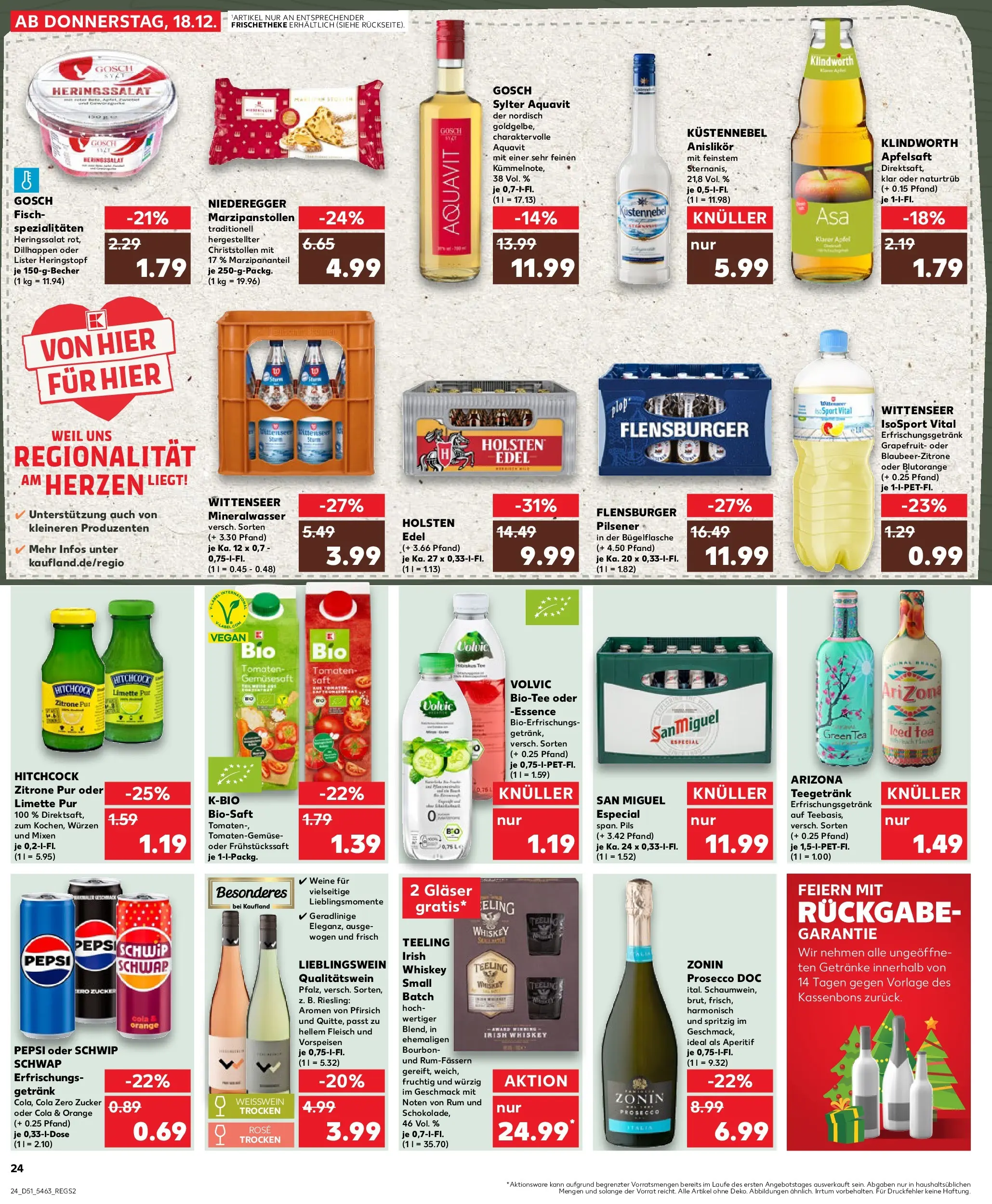 Prospekt Kaufland ab 22.12.2025 » Angebote Online zum Blättern | Seite: 24 | Produkte: Cola, Äpfel, Apple, Prosecco
