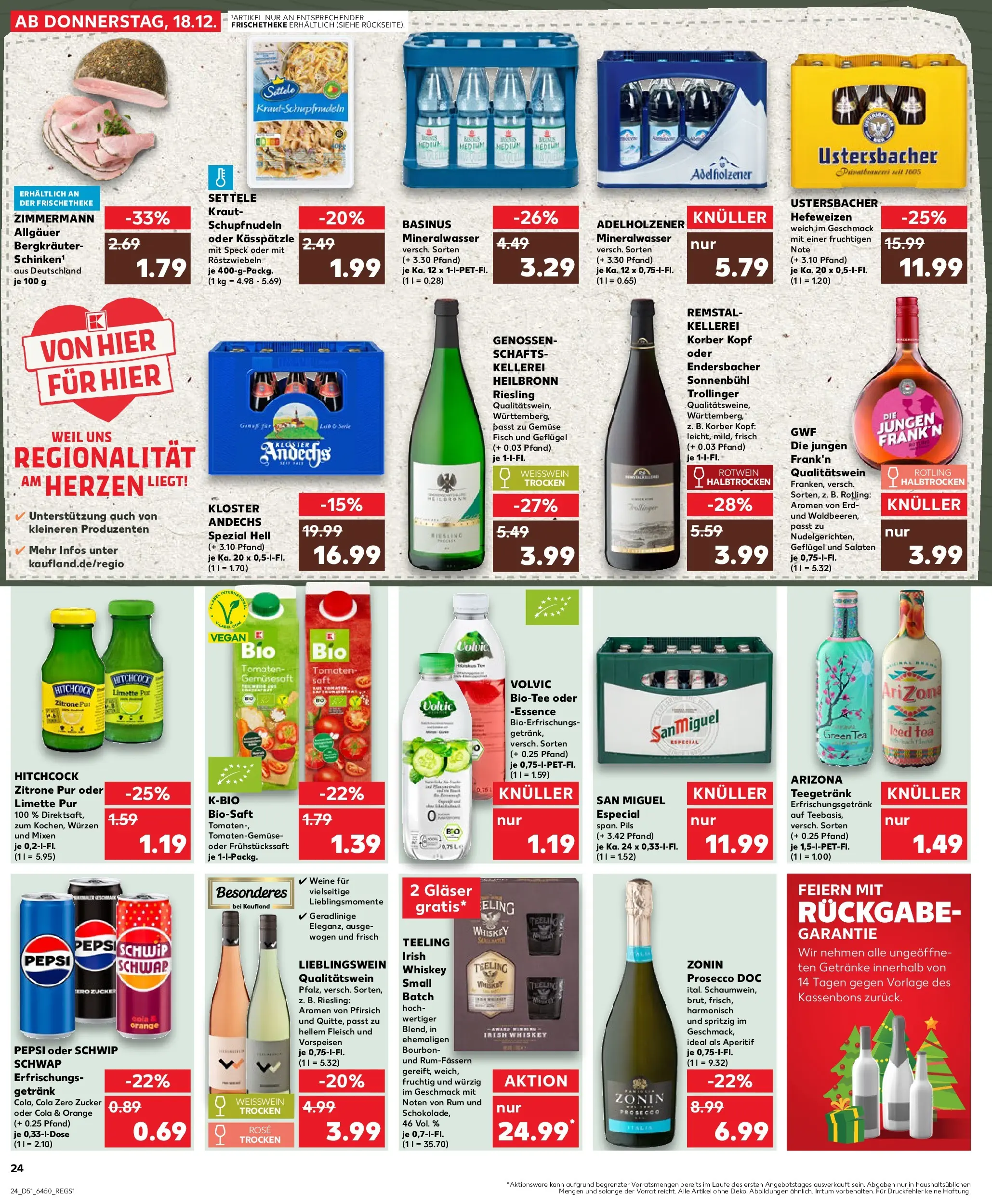 Prospekt Kaufland ab 22.12.2025 » Angebote Online zum Blättern | Seite: 24 | Produkte: Fisch, Kraut, Fleisch, Whiskey