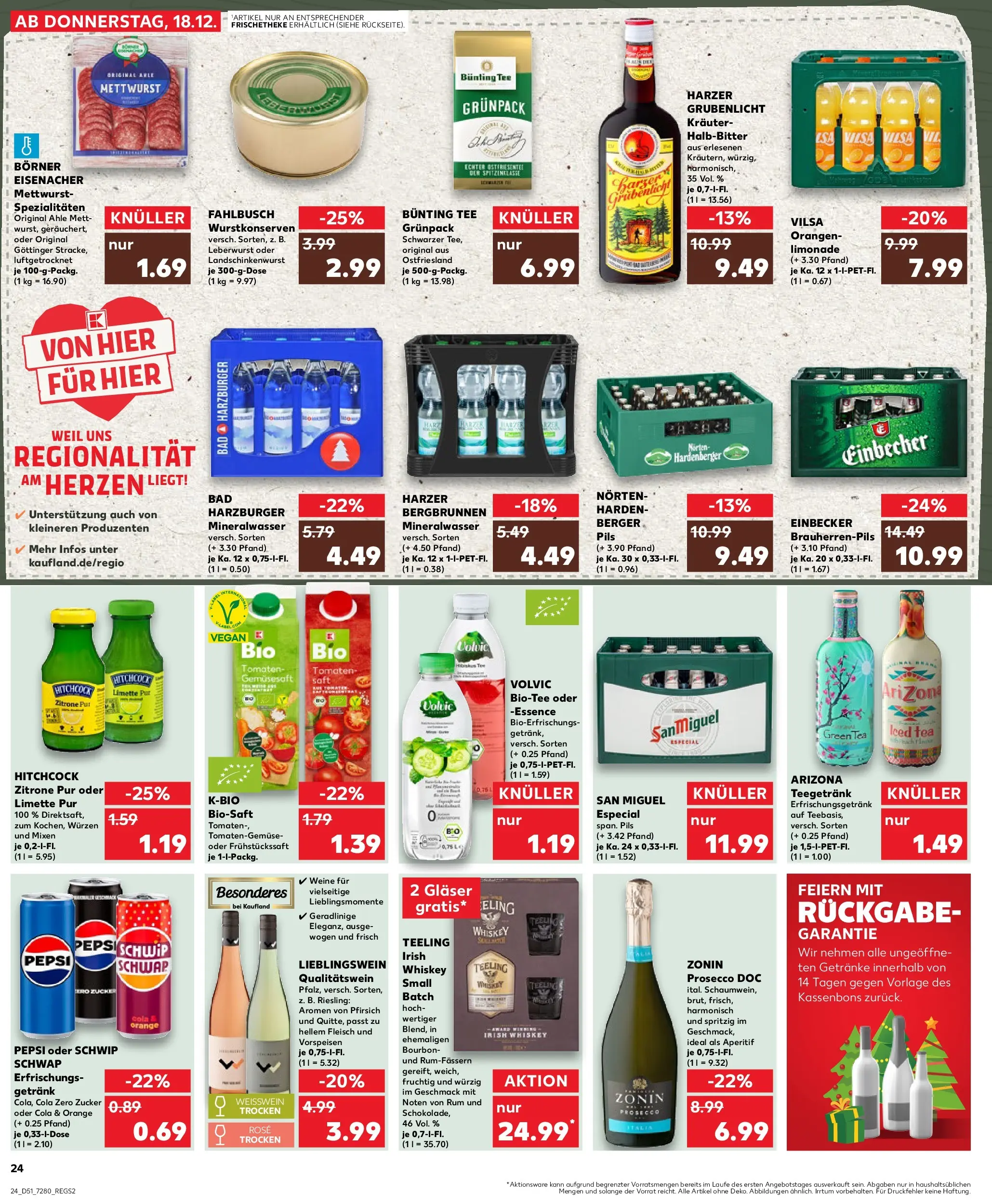 Prospekt Kaufland ab 22.12.2025 » Angebote Online zum Blättern | Seite: 24 | Produkte: Cola, Bad, Limette, Fleisch