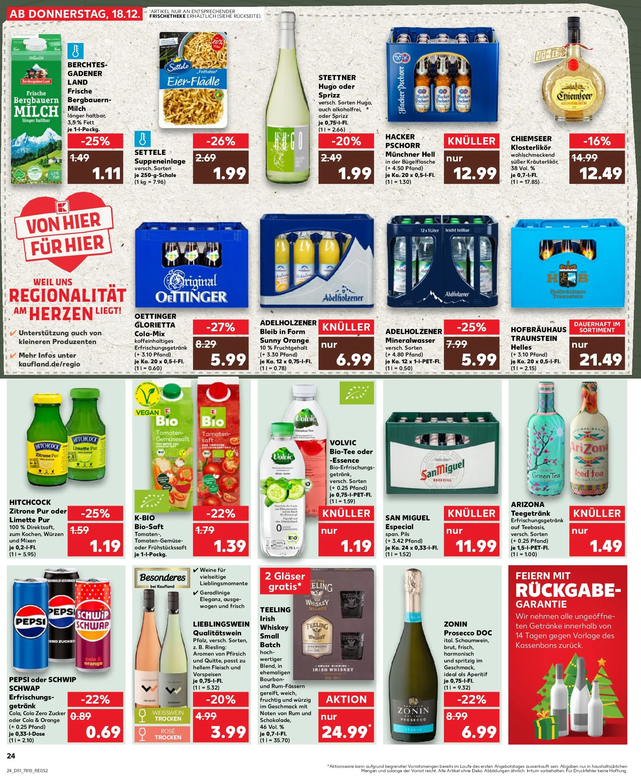Prospekt Kaufland ab 22.12.2025 » Angebote Online zum Blättern | Seite: 24 | Produkte: Weißwein, Schwip schwap, Zucker, Zitrone