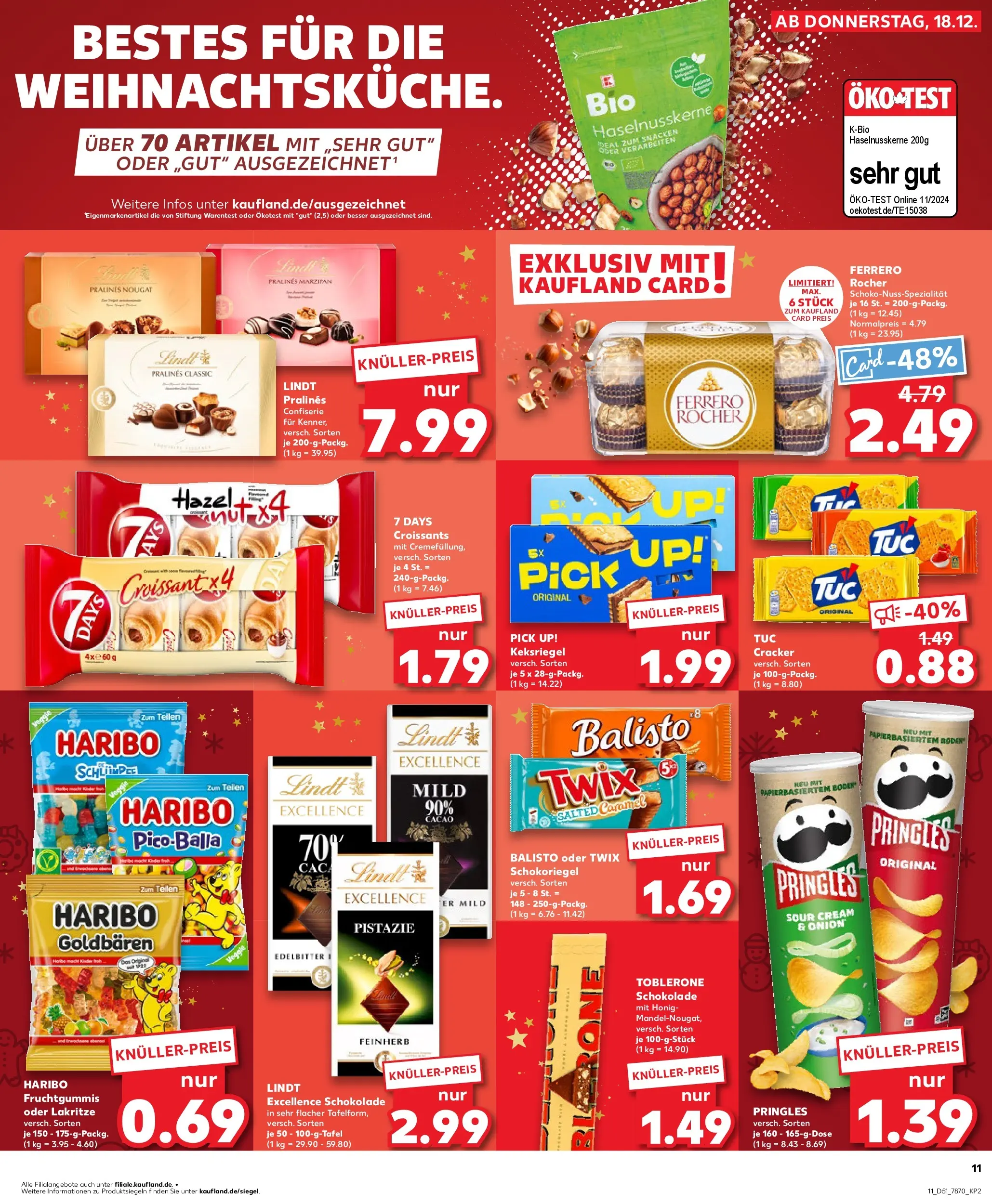 Prospekt Kaufland ab 22.12.2025 » Angebote Online zum Blättern | Seite: 11 | Produkte: Schokolade, Croissant, Lindt, Chips