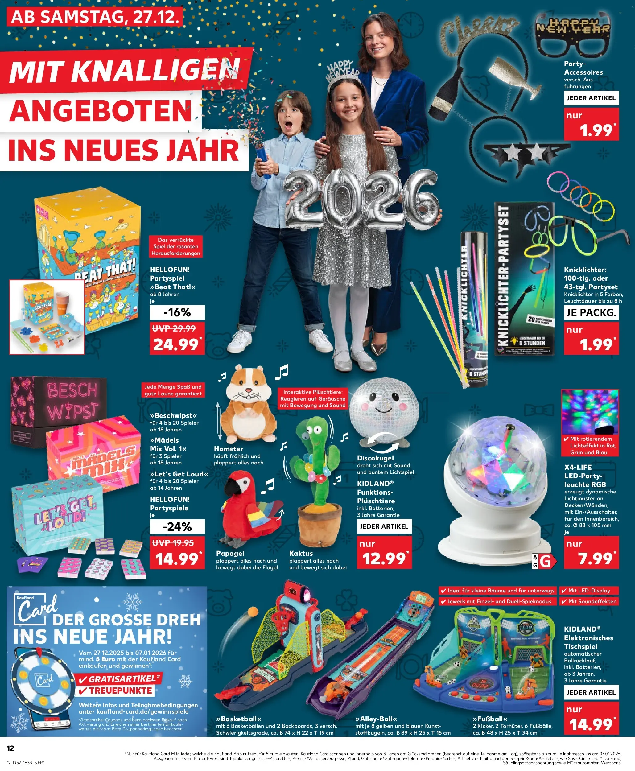Prospekt Kaufland ab 26.12.2025 » Angebote Online zum Blättern | Seite: 12 | Produkte: Spiel, Fußball, Basketball