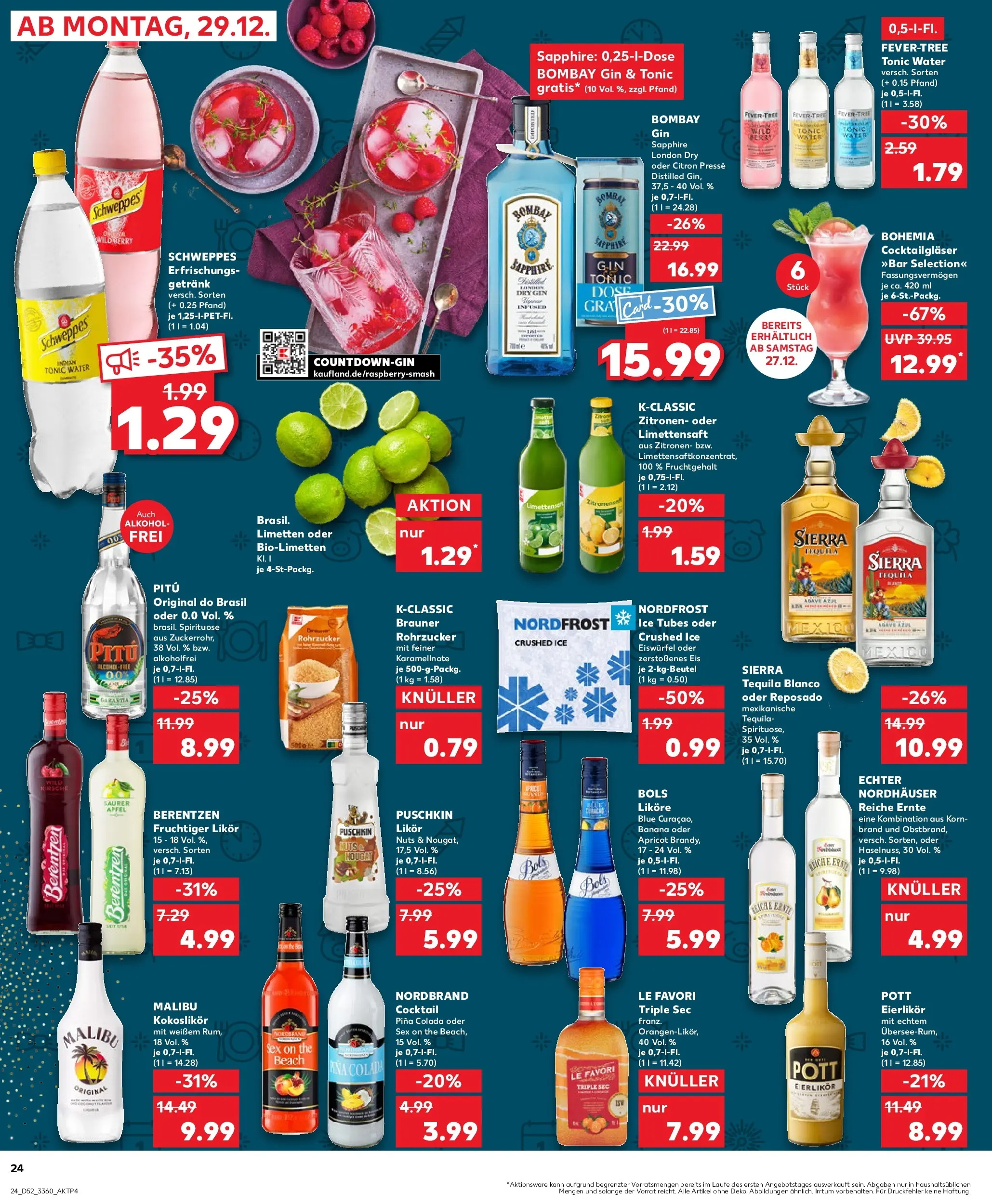 Prospekt Kaufland ab 26.12.2025 » Angebote Online zum Blättern | Seite: 24 | Produkte: Cola, Likör, Eis, Berentzen