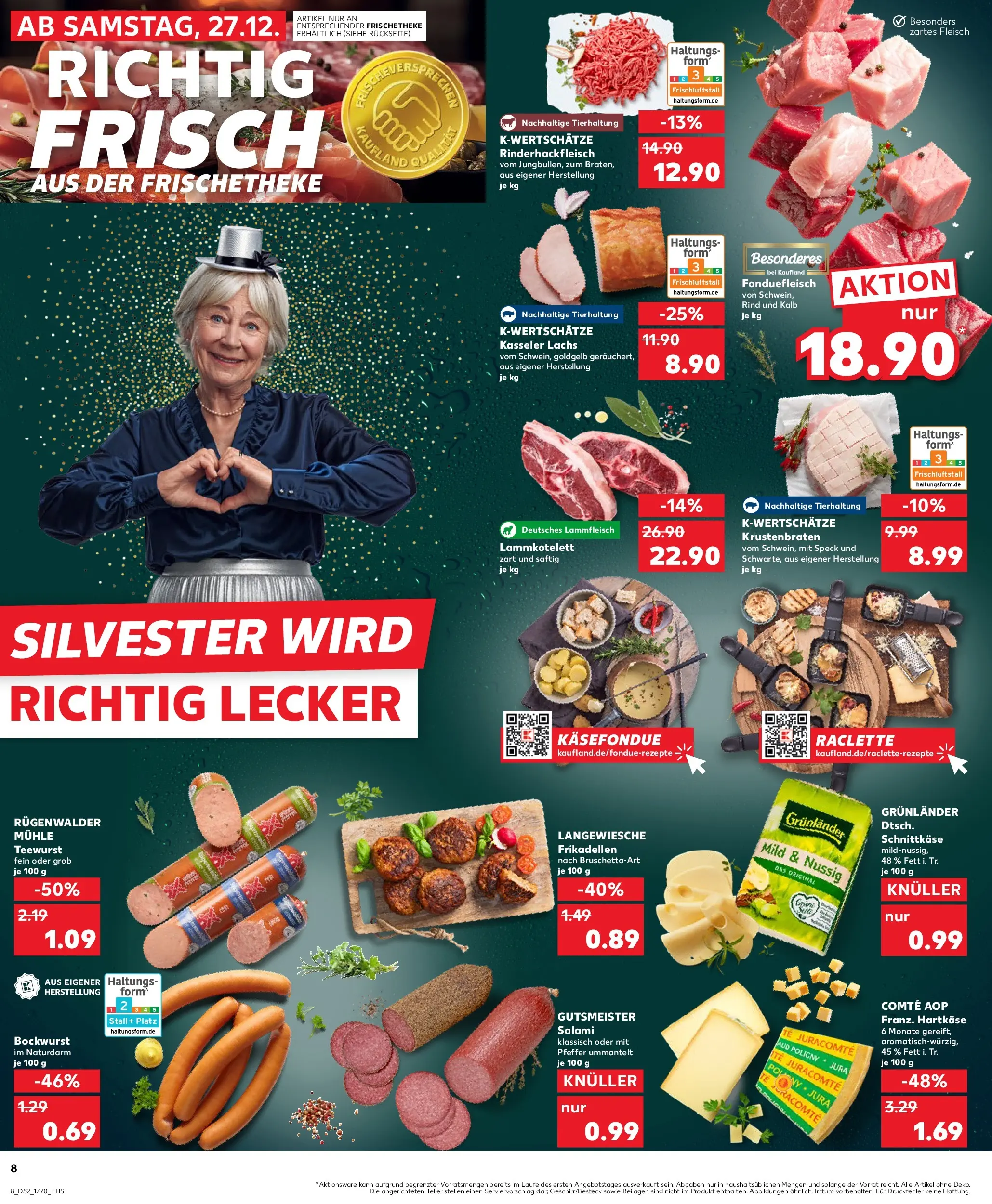 Prospekt Kaufland ab 27.12.2025 » Angebote Online zum Blättern | Seite: 8 | Produkte: Jura, Mühle, Pfeffer, Salami