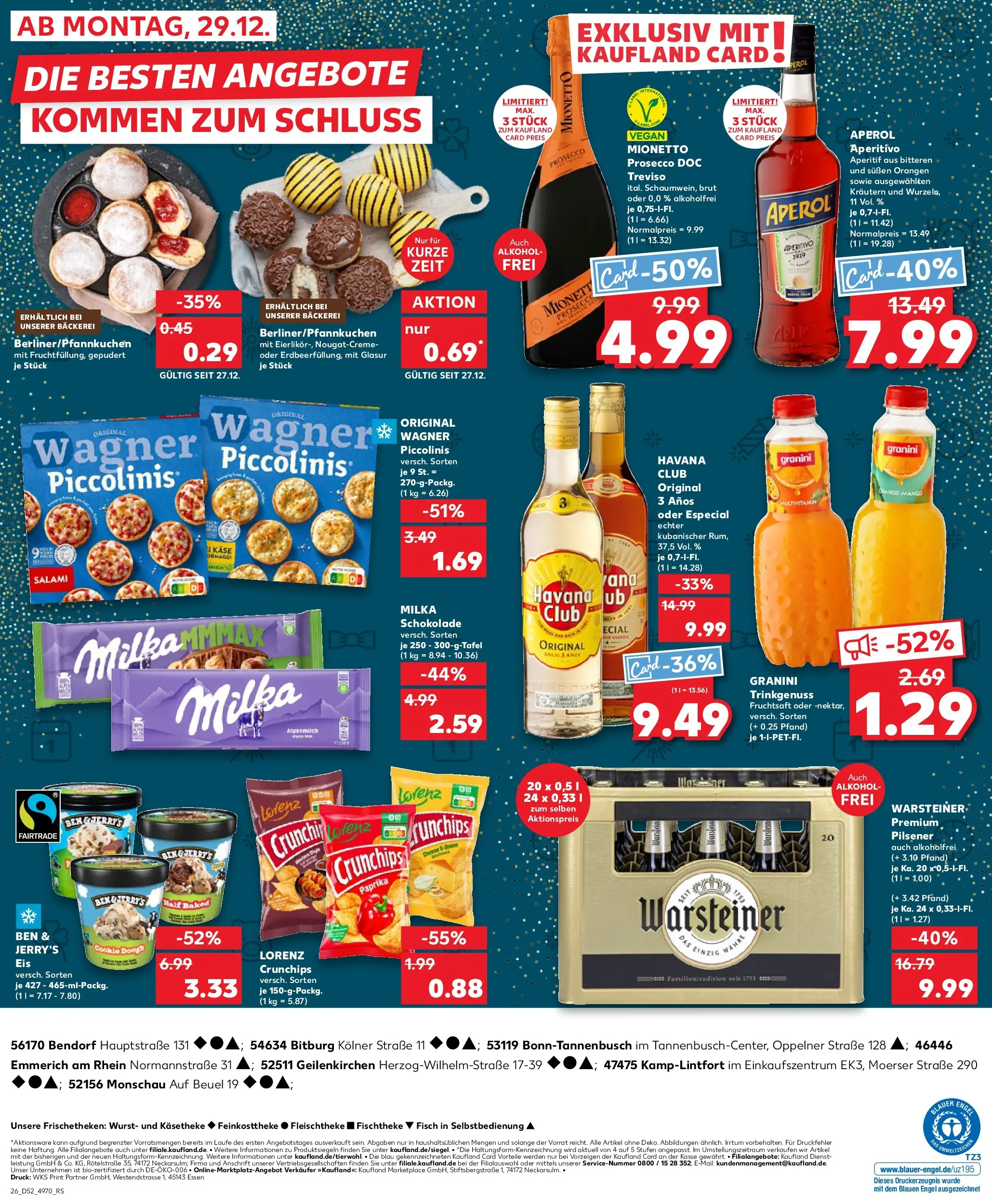 Prospekt Kaufland ab 26.12.2025 » Angebote Online zum Blättern | Seite: 26 | Produkte: Havana club, Milka schokolade, Fruchtsaft, Eis