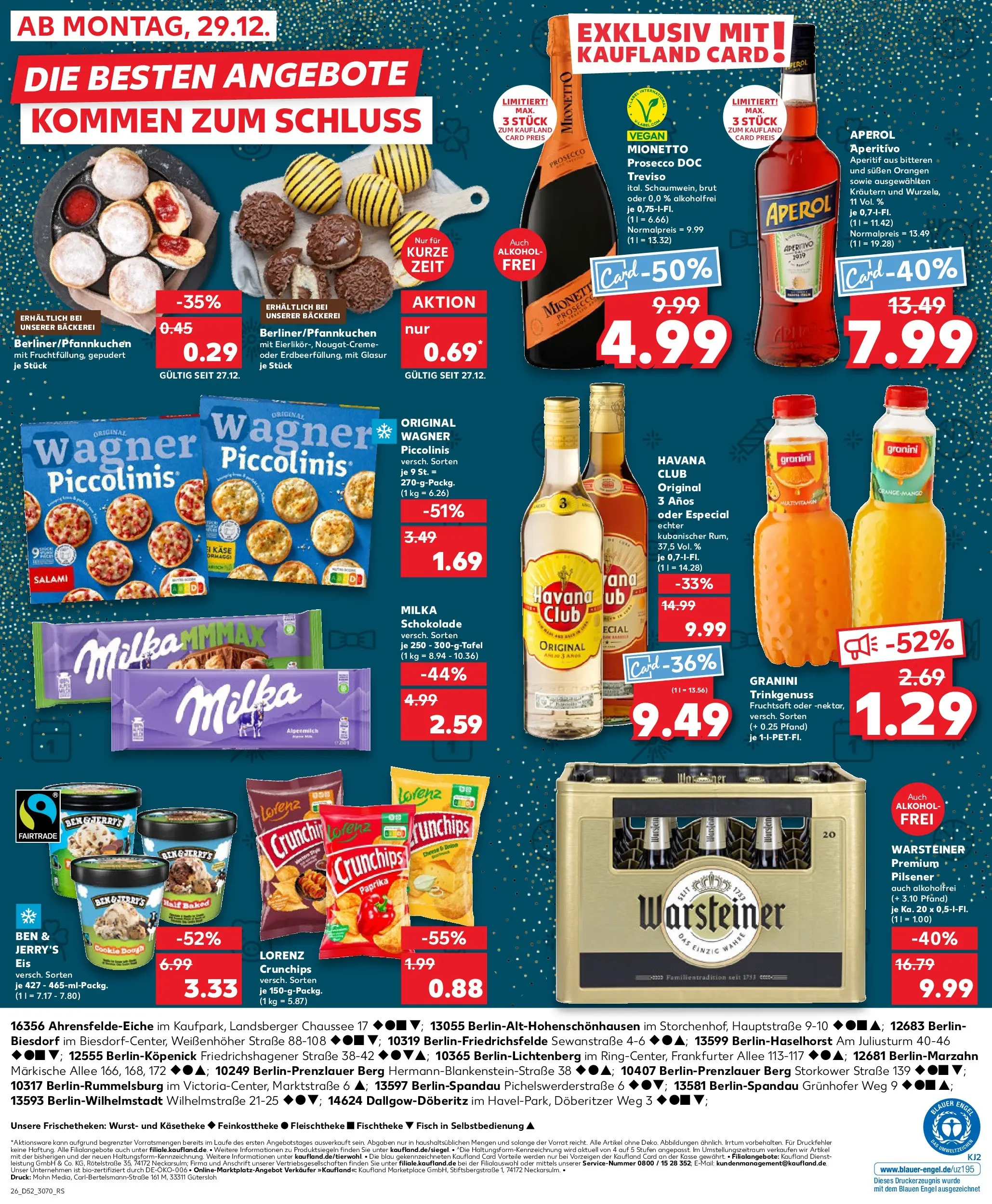 Prospekt Kaufland ab 26.12.2025 » Angebote Online zum Blättern | Seite: 26 | Produkte: Orangen, Warsteiner, Lorenz crunchips, Pizza