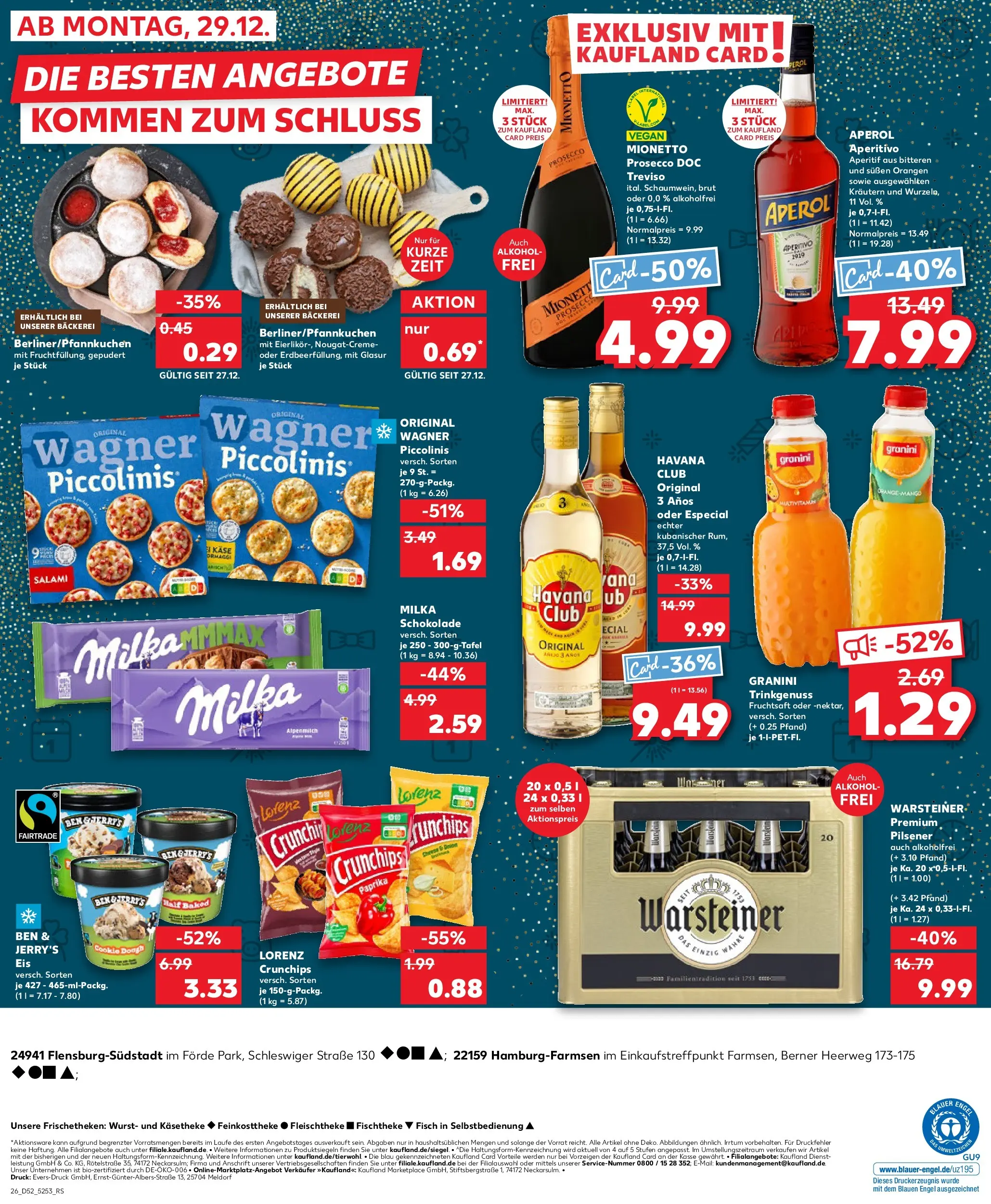 Prospekt Kaufland ab 26.12.2025 » Angebote Online zum Blättern | Seite: 26 | Produkte: Prosecco, Salami, Aperol, Eis