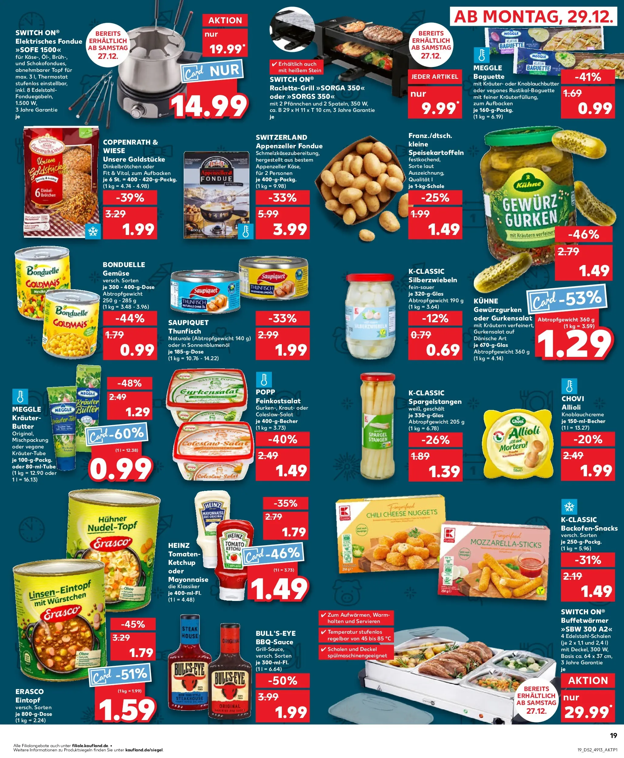 Prospekt Kaufland ab 26.12.2025 » Angebote Online zum Blättern | Seite: 19 | Produkte: Butter, Spargel, Mayonnaise, Meggle butter