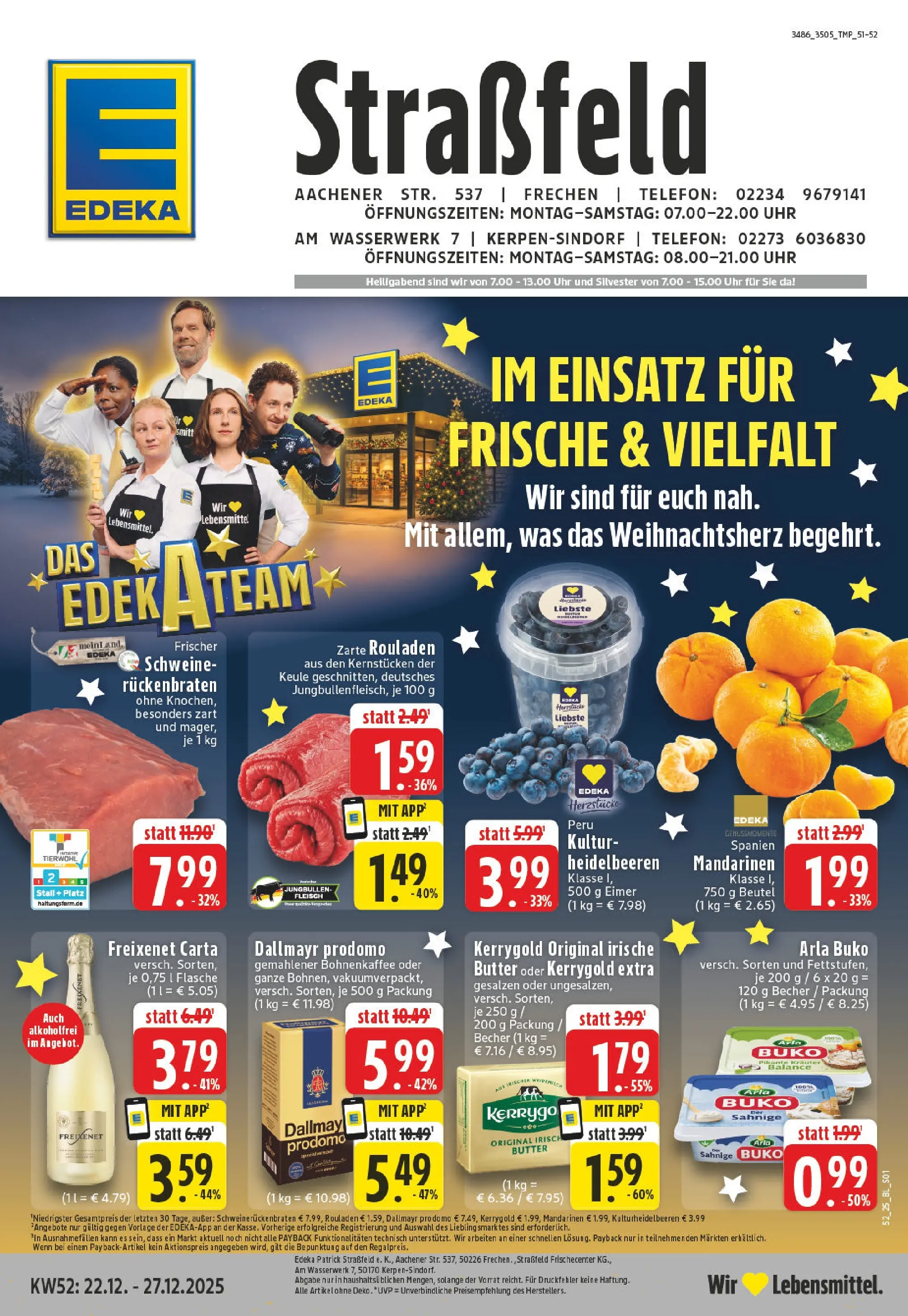 Edeka prospekt Kerpen	 (ab 22.12.2025) » Angebote Online | Seite: 1 | Produkte: Mandarinen, Dallmayr, Dallmayr prodomo, Telefon