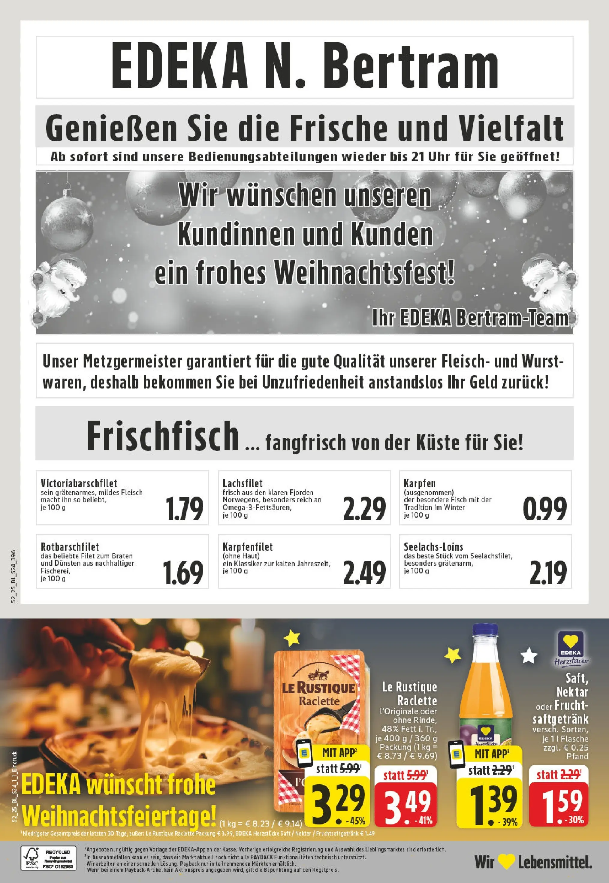 Edeka prospekt Witten	 (ab 22.12.2025) » Angebote Online | Seite: 26 | Produkte: Fisch, Wurst, Fleisch, Uhr