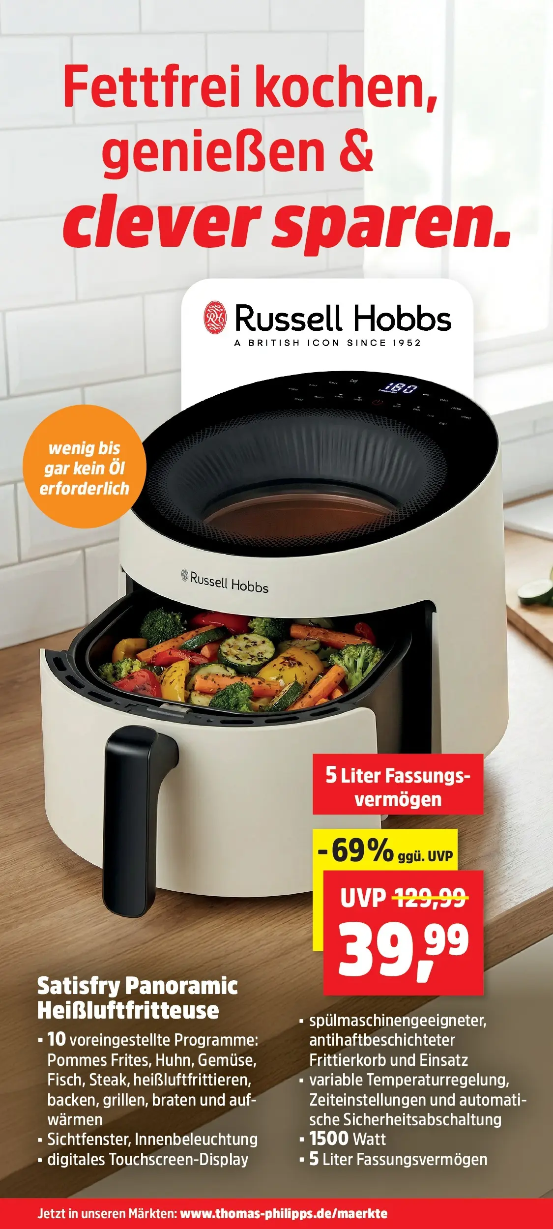 Thomas Philipps - Thomas Philipps: Aktuelle Angebote (ab 21.12.2025) zum Blättern | Seite: 2 | Produkte: Öl, Pommes, Heißluftfritteuse