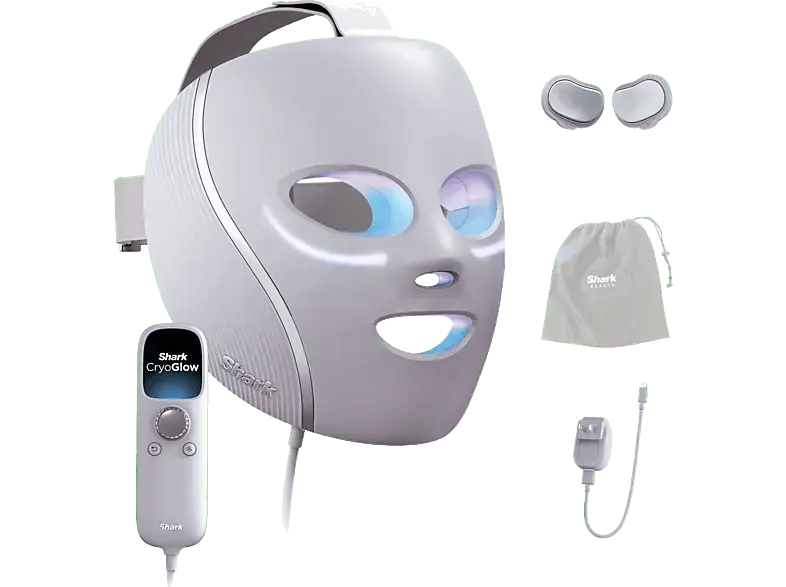 Shark FW312EUPL CryoGlow LED-Maske + K&uuml;hlung der Augenpartie; Gesichtsmaske
